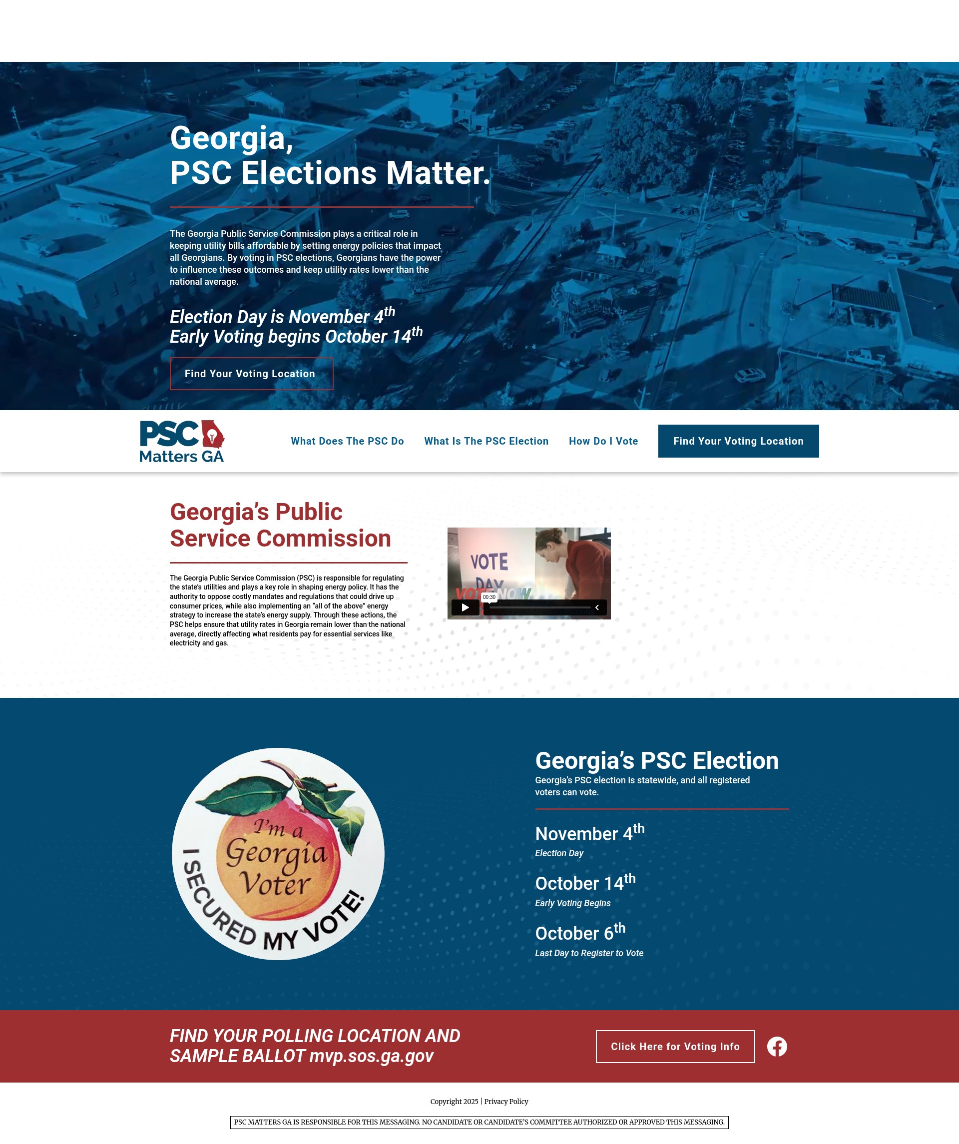 Screenshot of pscmattersga.org