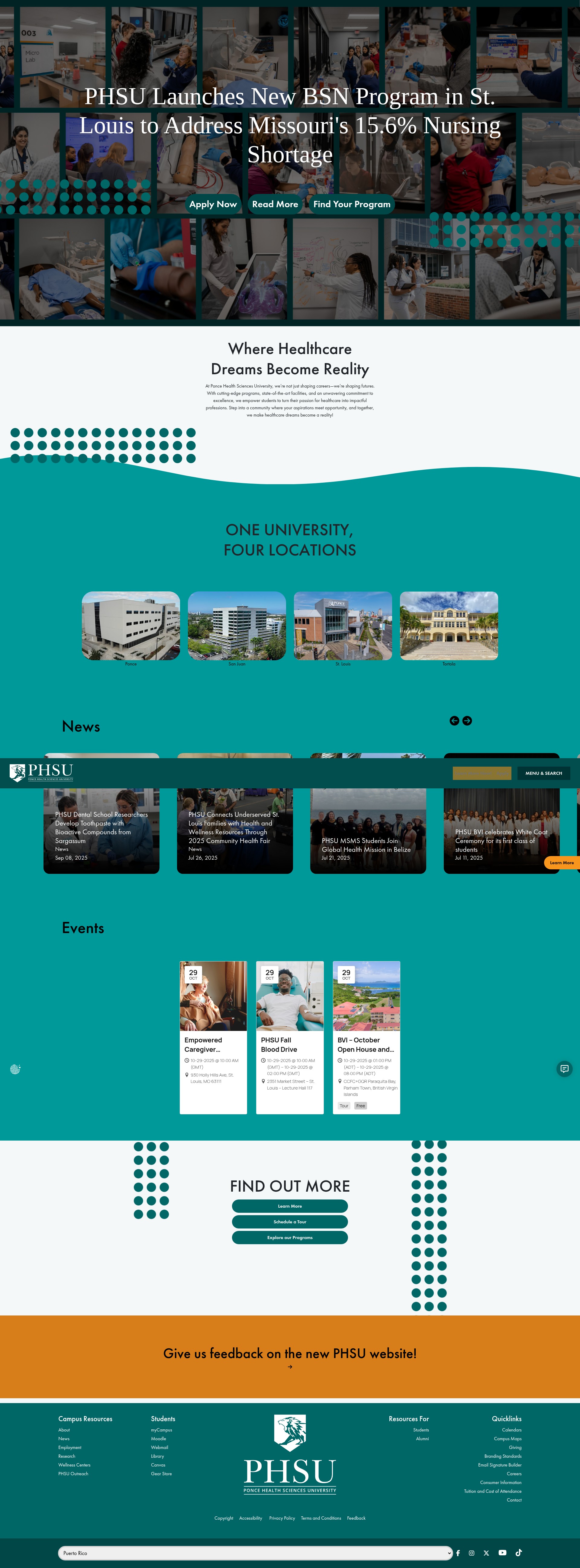 Screenshot of psm.edu