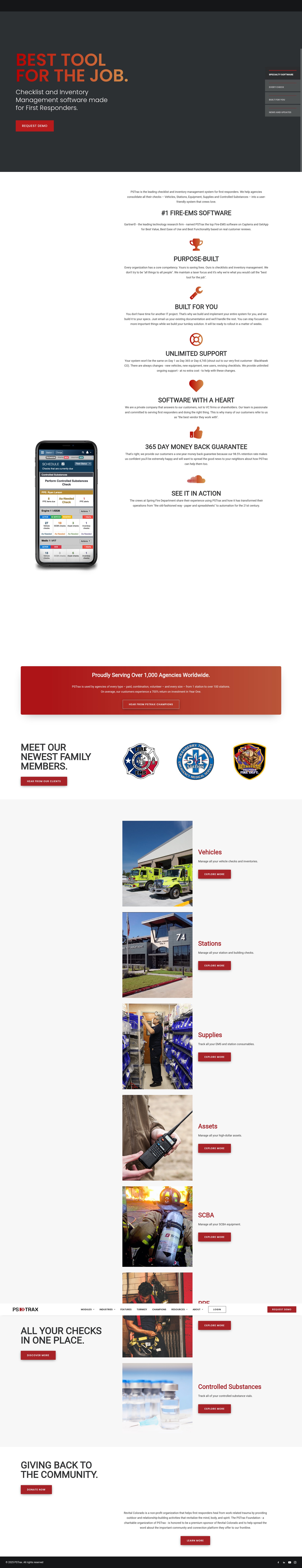 Screenshot of pstrax.com