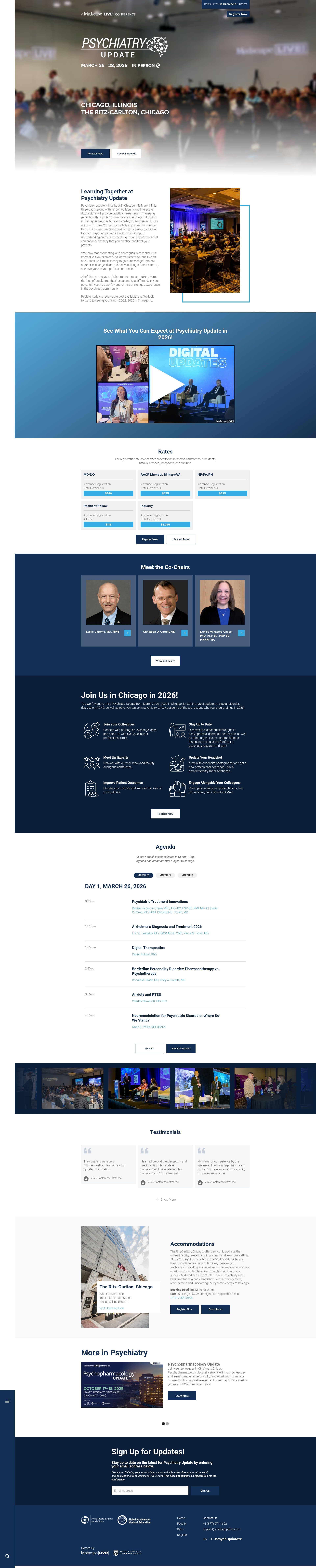 Screenshot of psychiatryupdate.com