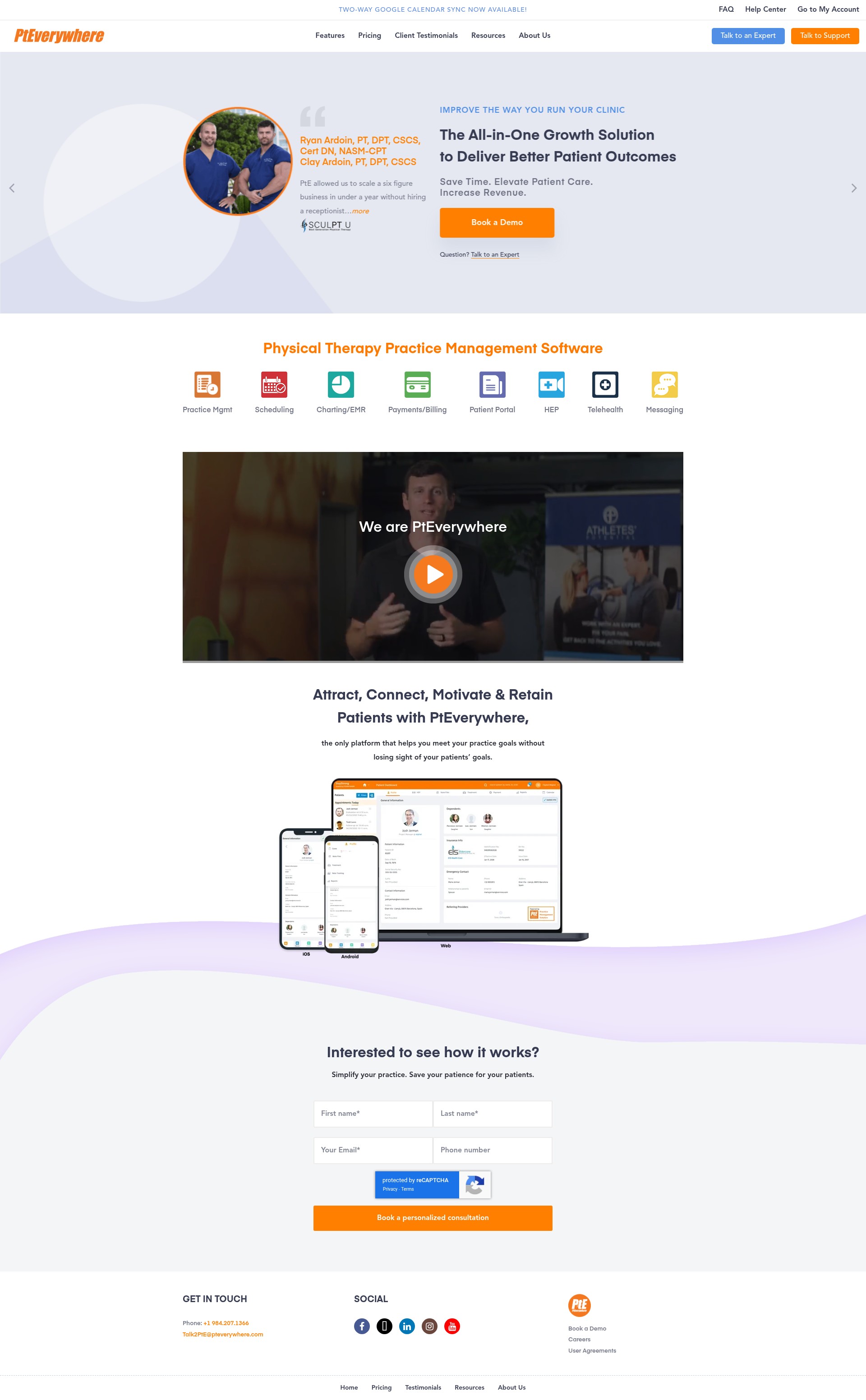 Screenshot of pteverywhere.com