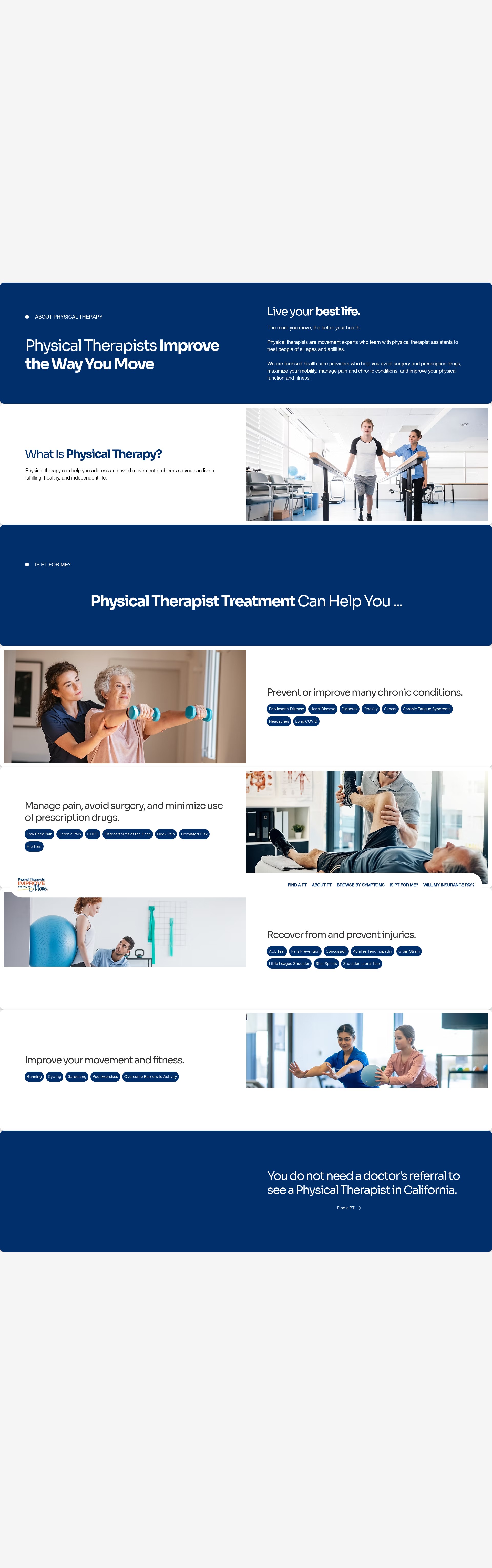 Screenshot of ptsimprovethewayyoumove.org