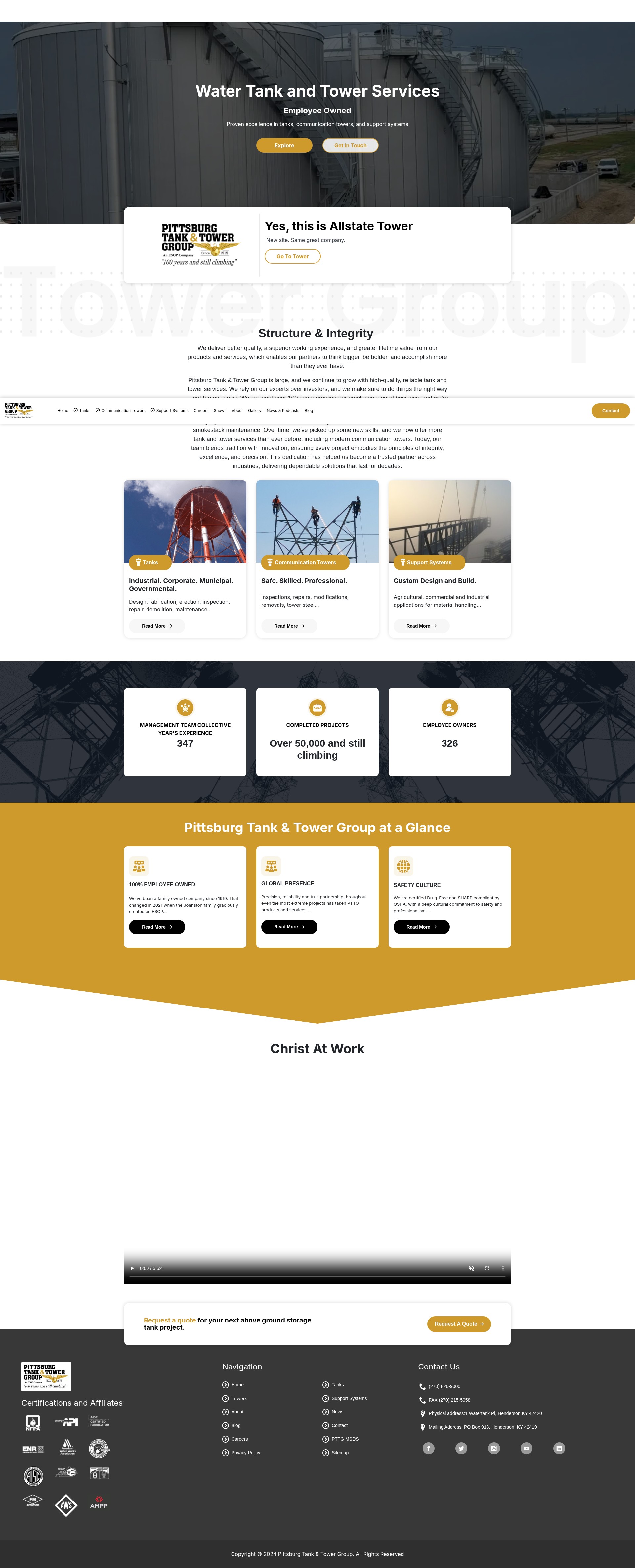 Screenshot of pttg.com