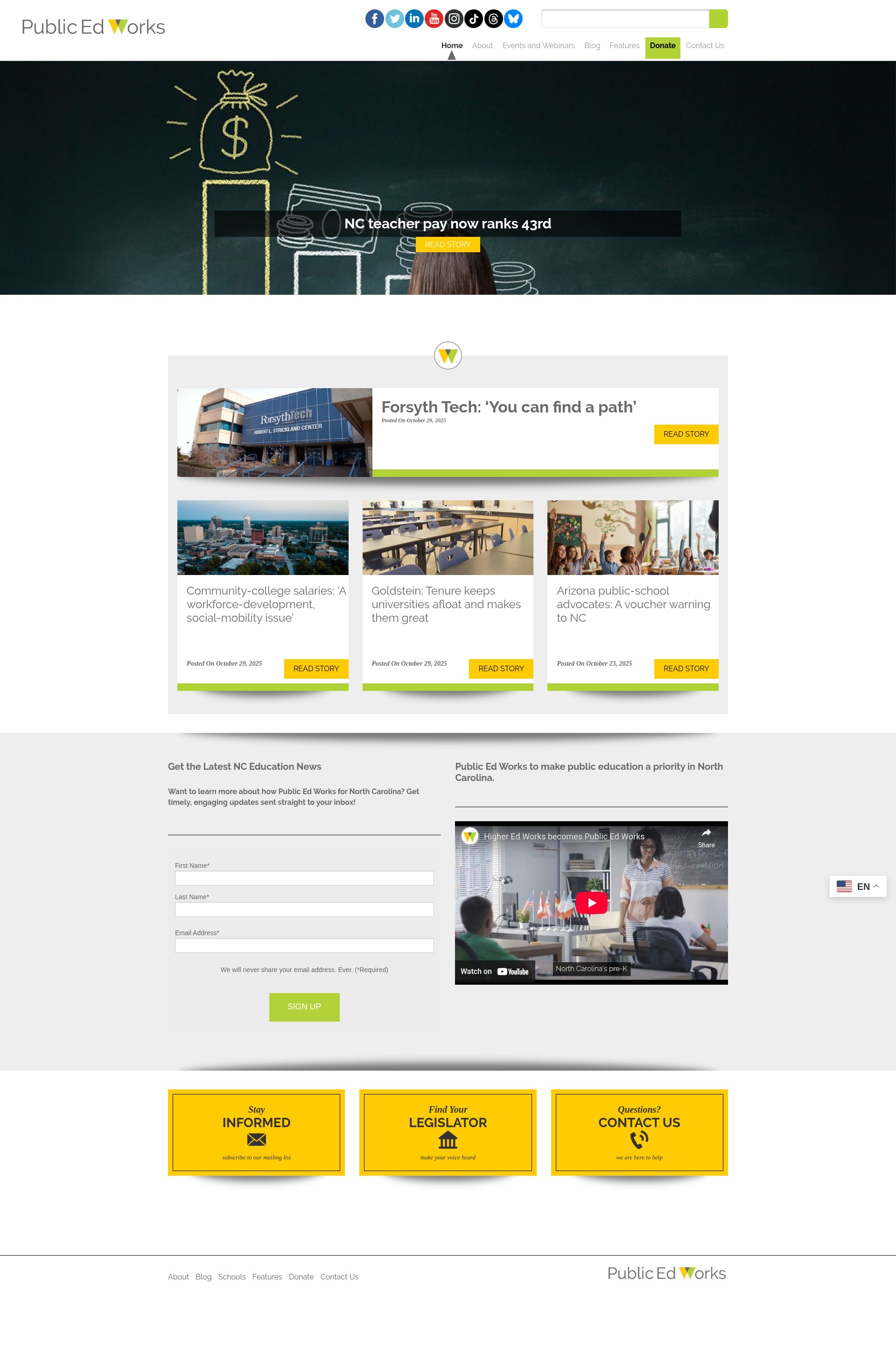 Screenshot of publicedworks.org