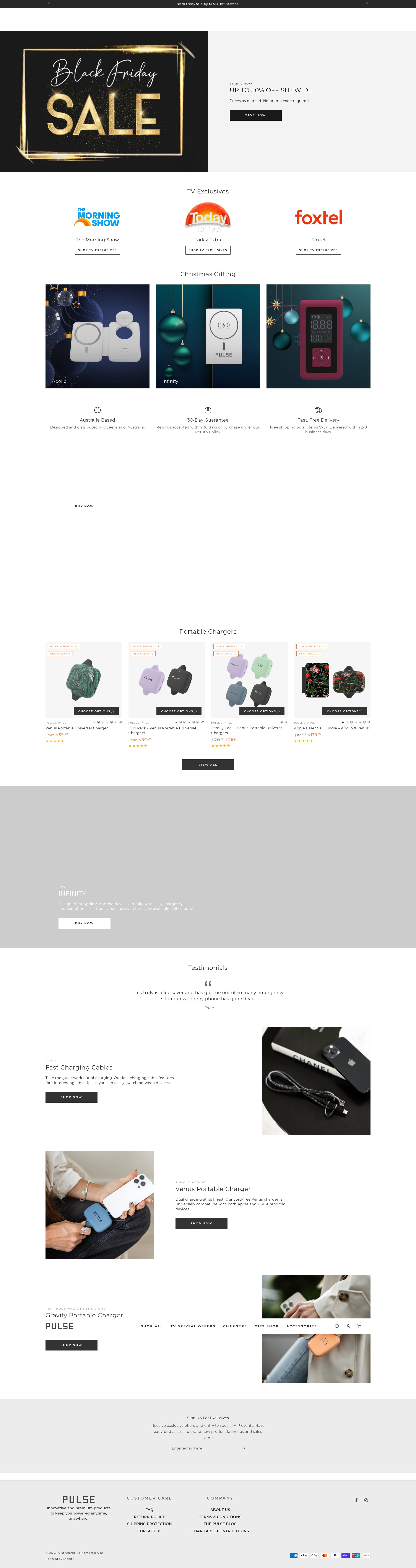 Screenshot of pulsecharge.com.au