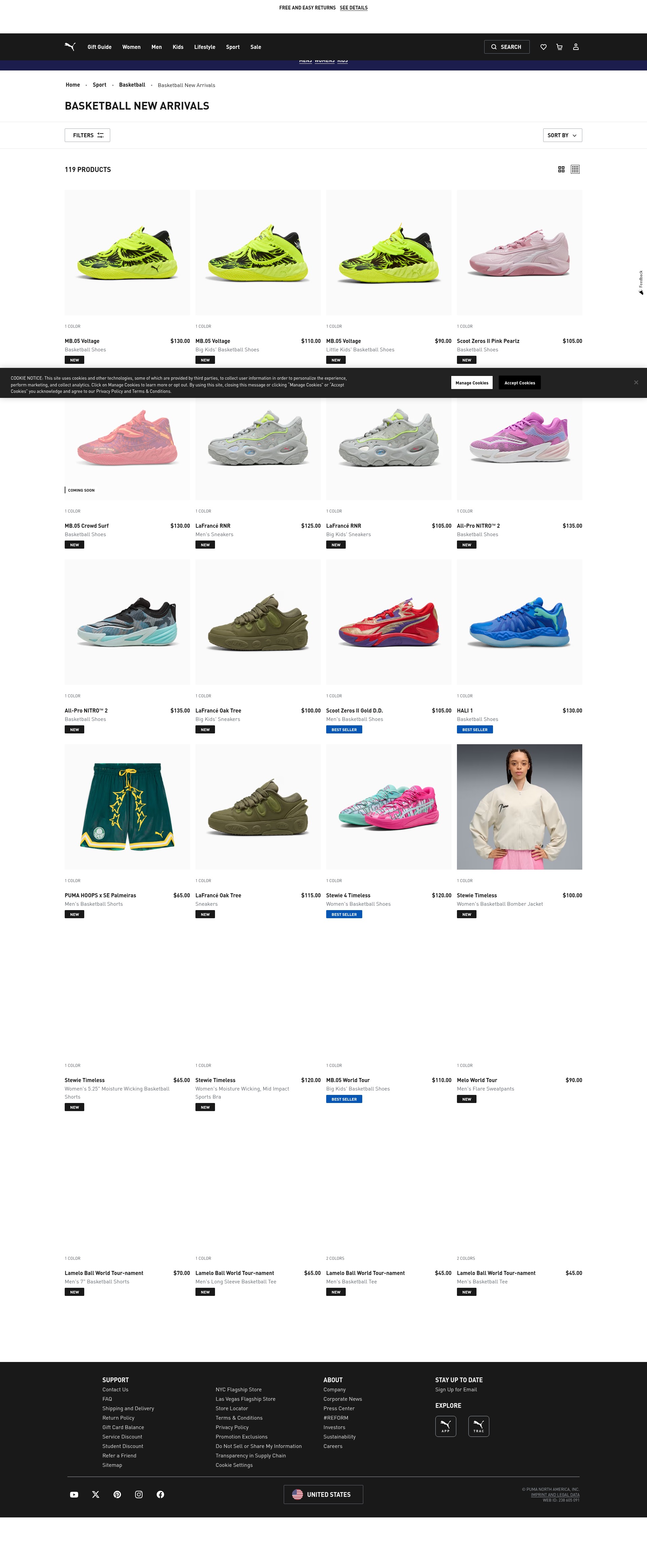 Screenshot of puma.com
