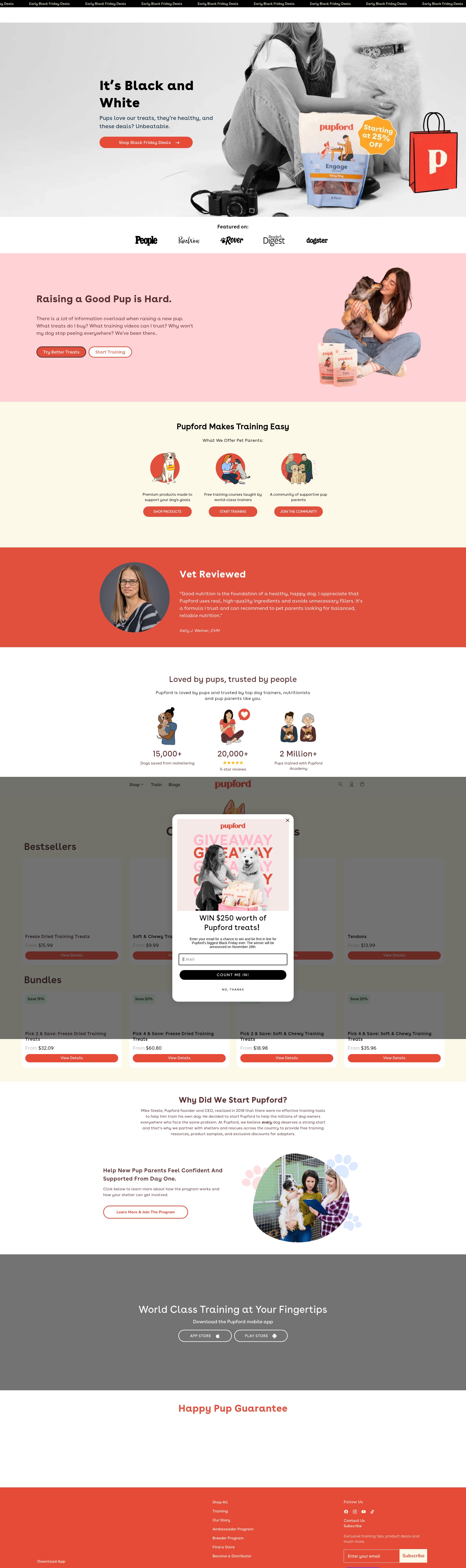 Screenshot of pupford.com