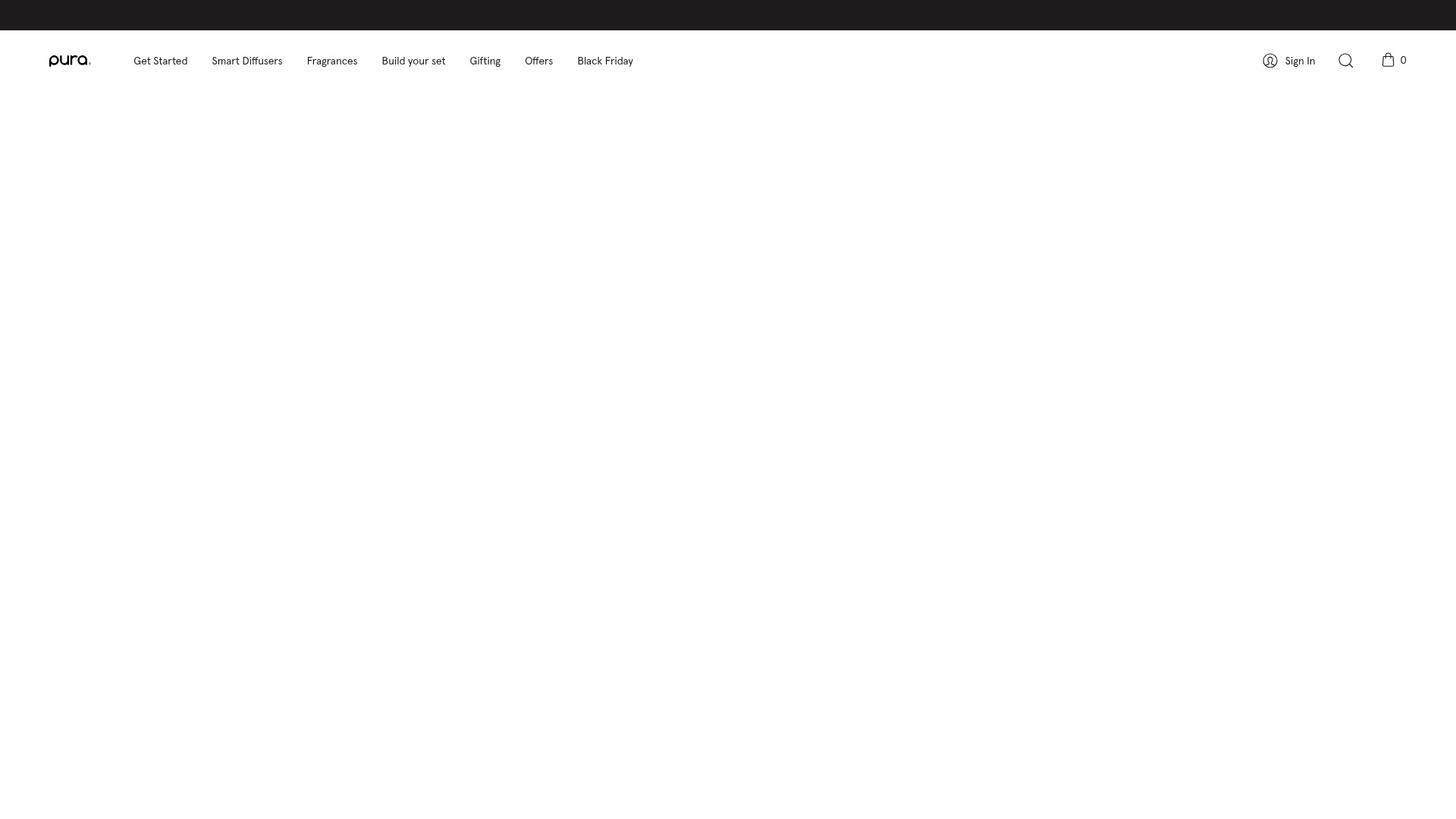 Screenshot of pura.com