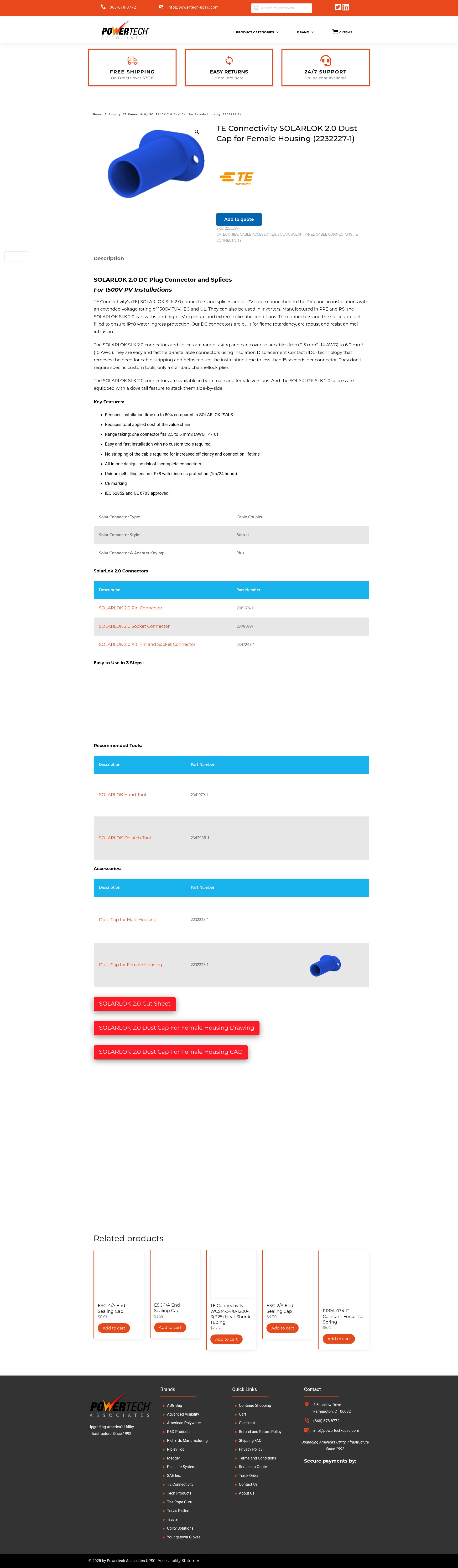 Screenshot of purchase.powertech-upsc.com