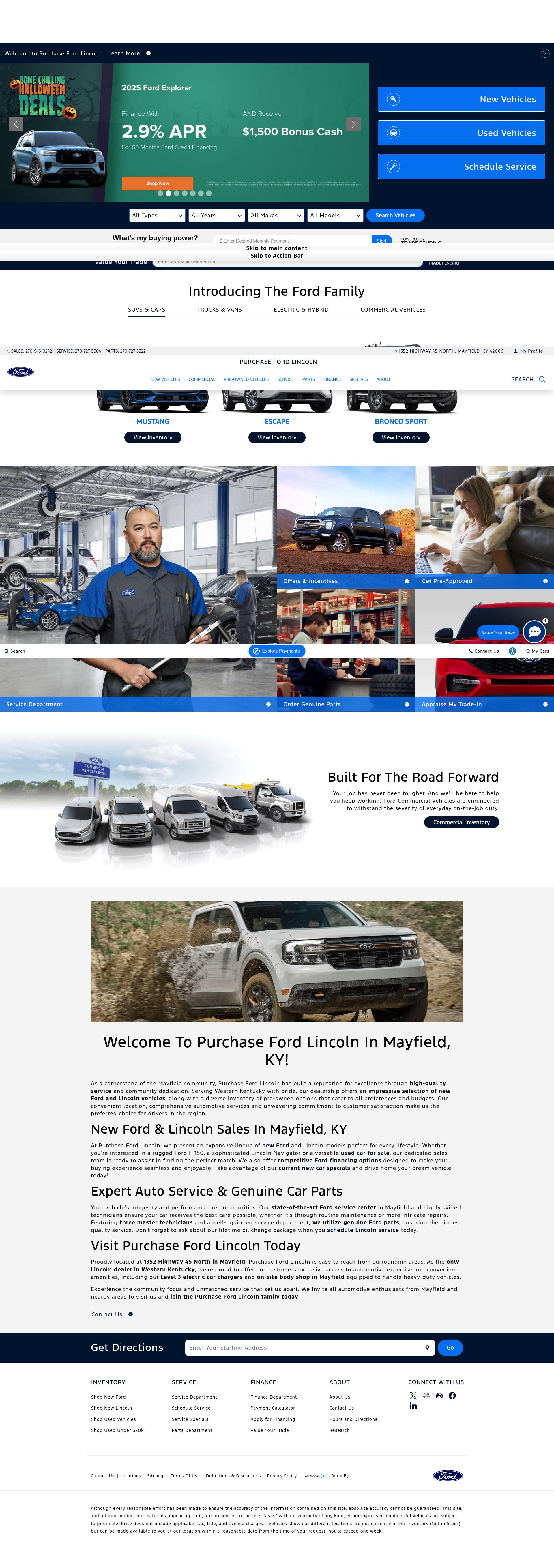 Screenshot of purchaseford.net