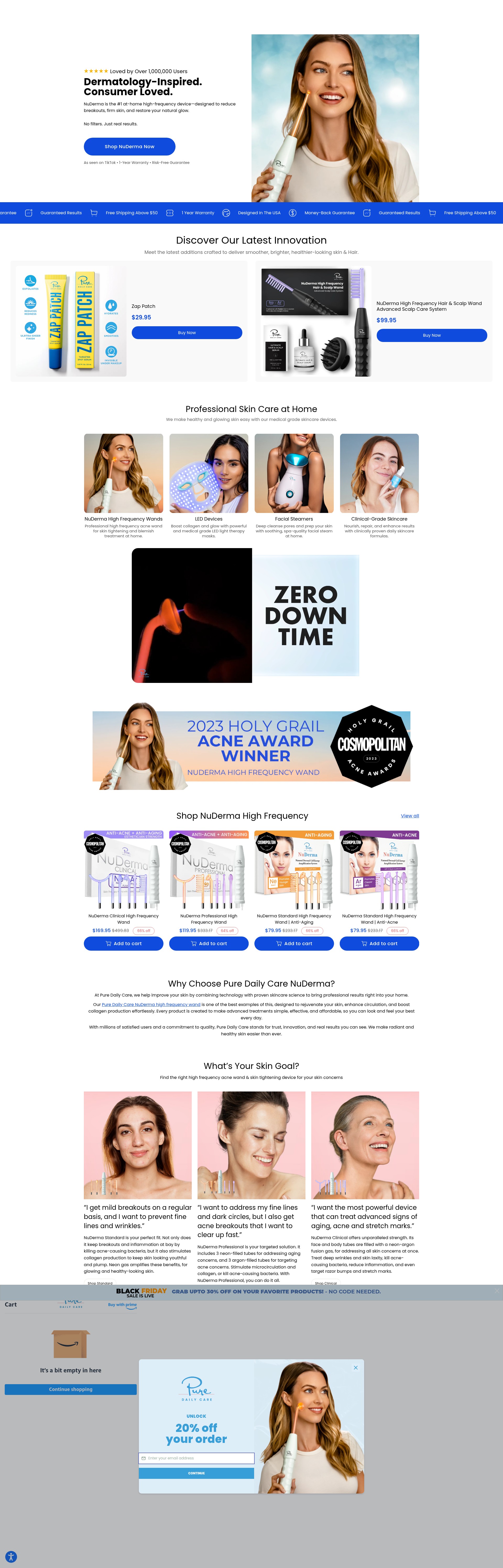 Screenshot of puredailycare.com