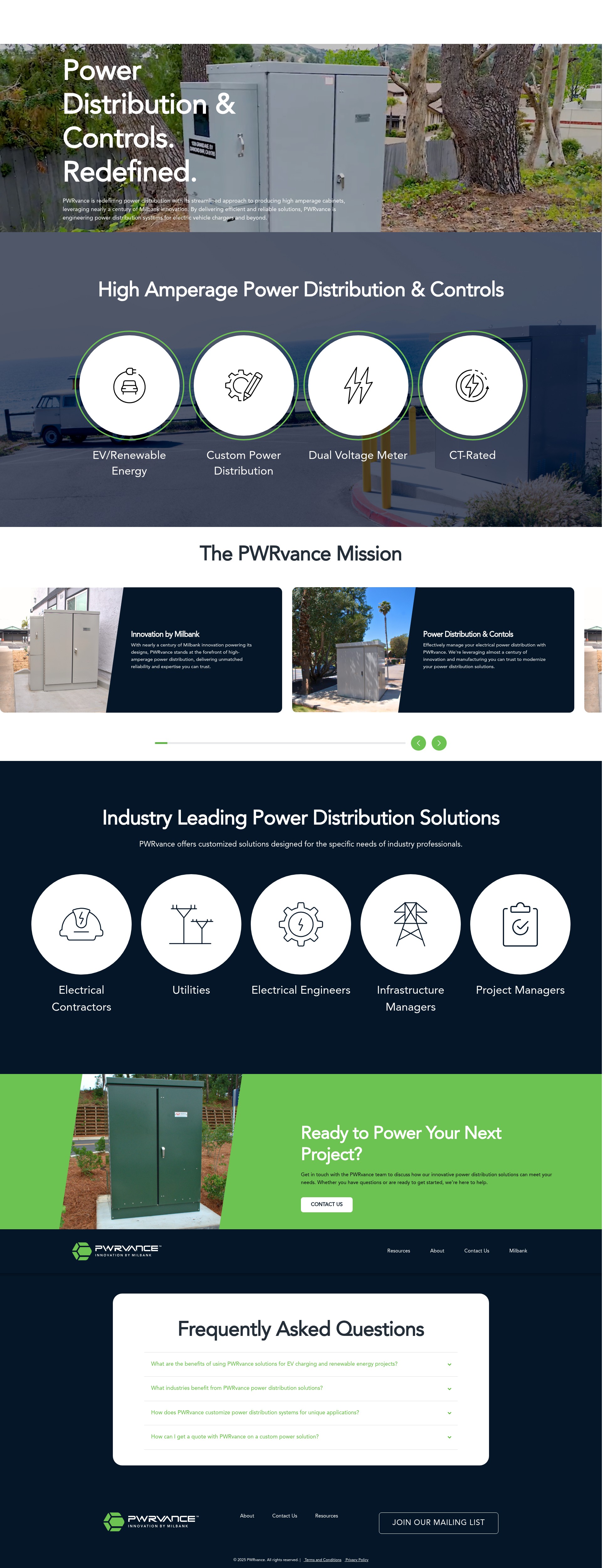Screenshot of pwrvance.com