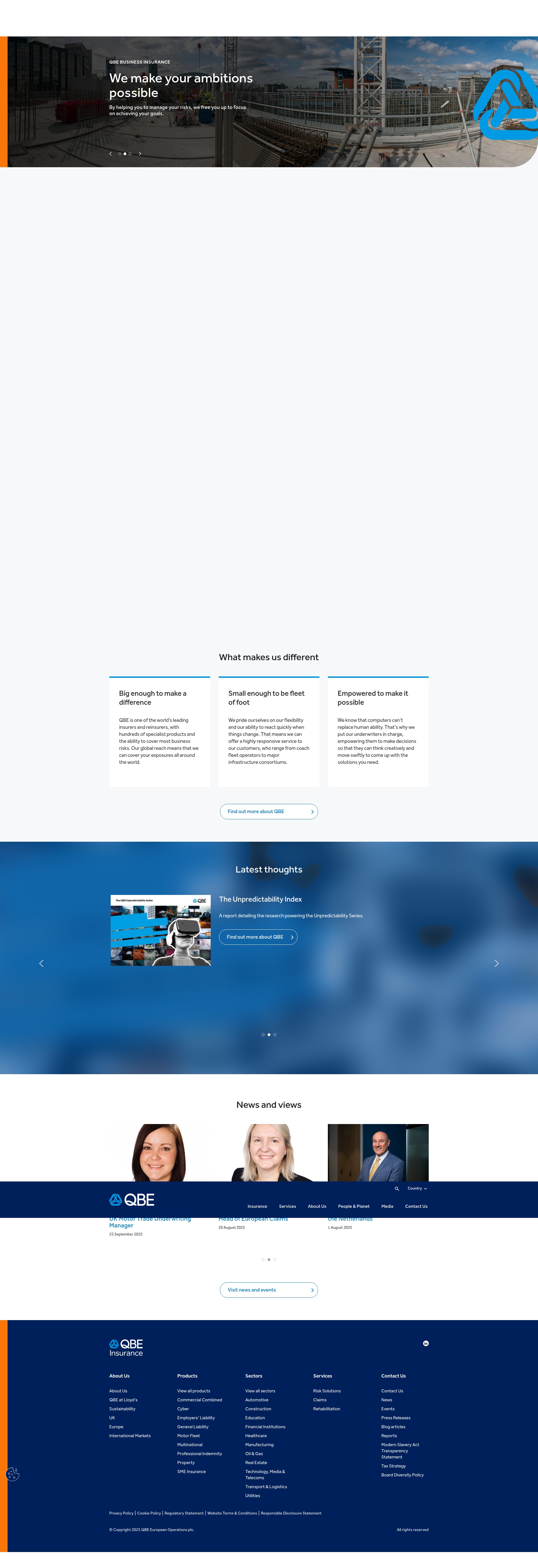 Screenshot of qbeeurope.com