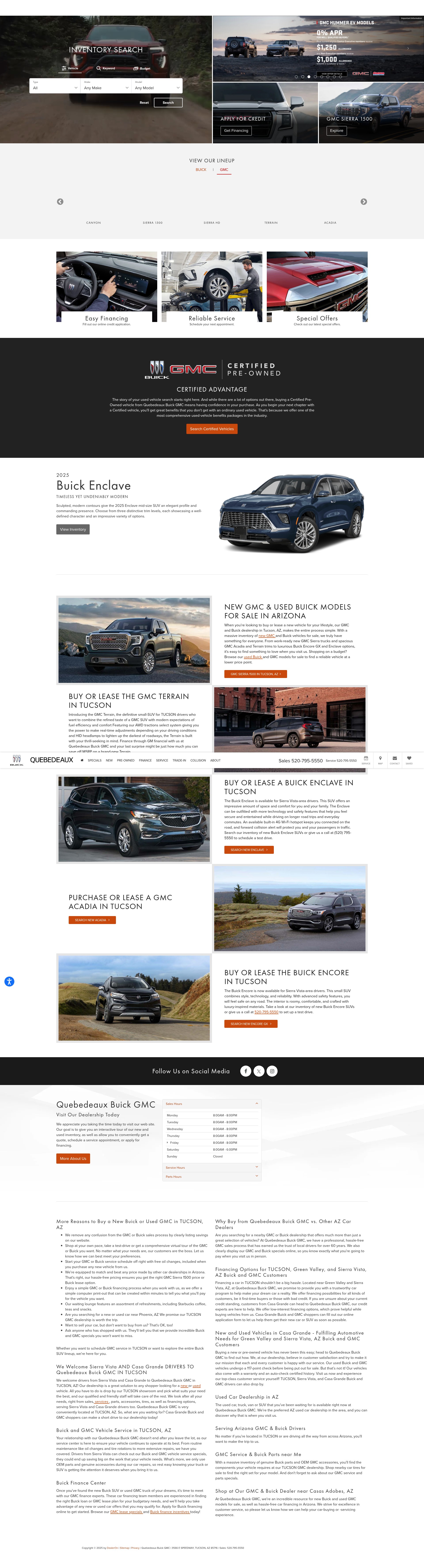 Screenshot of qbuickgmc.com
