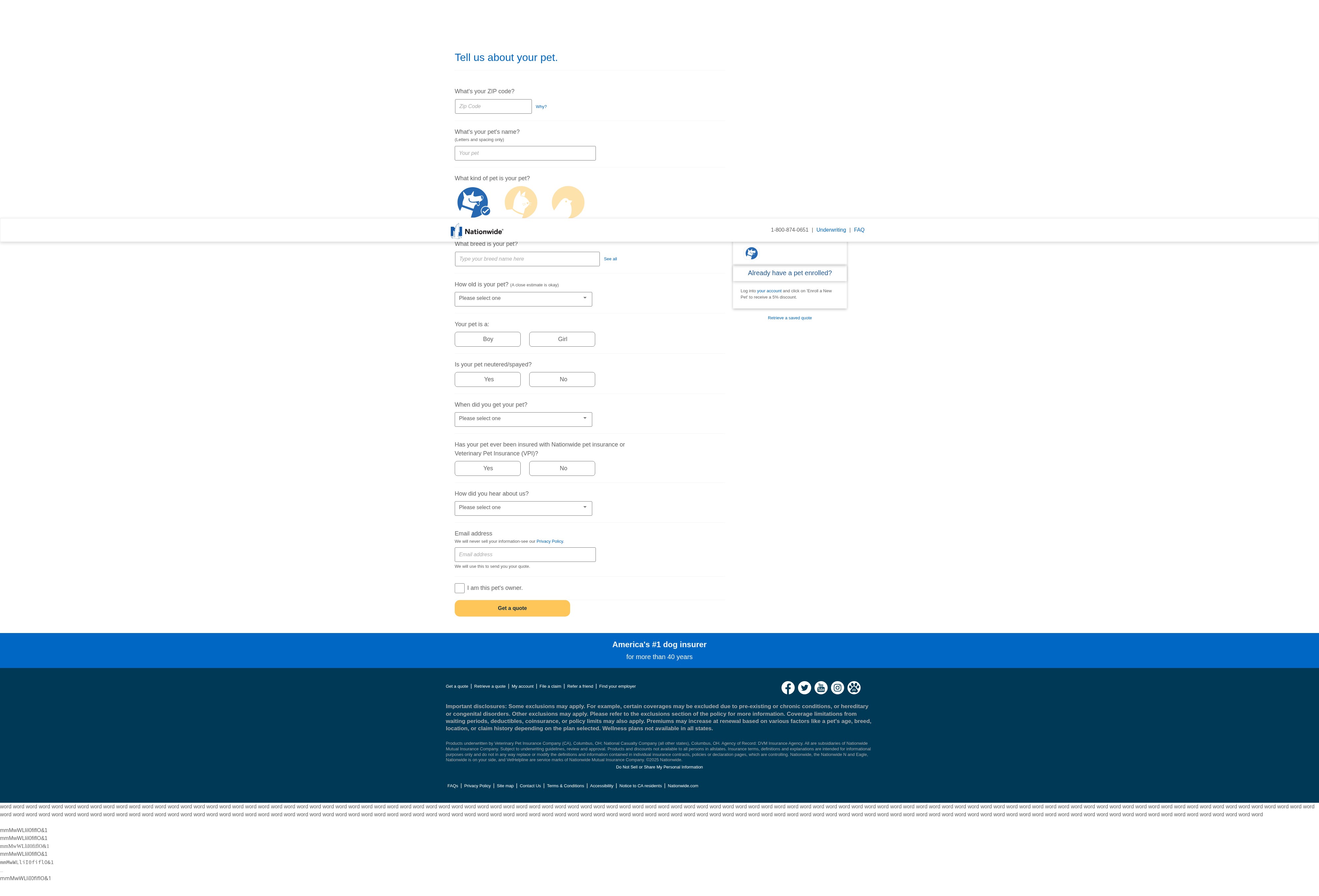 Screenshot of qec3.petinsurance.com