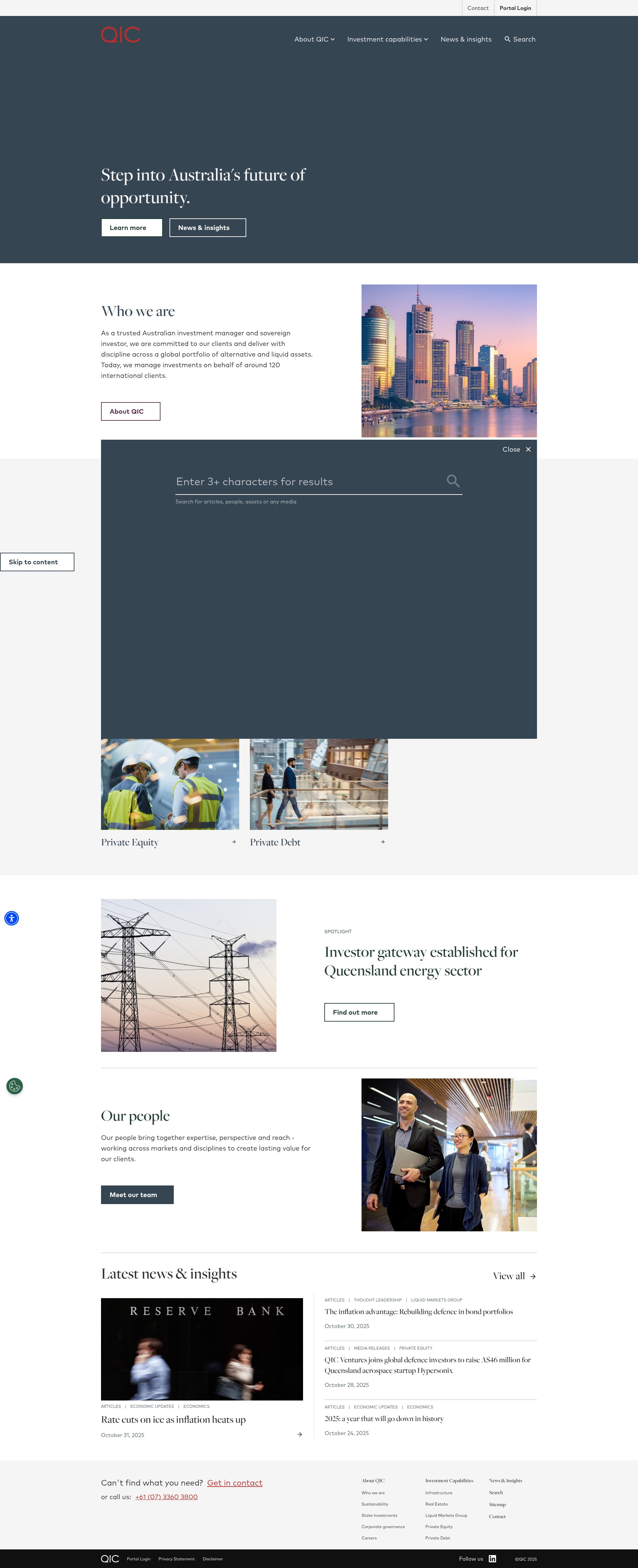 Screenshot of qic.com