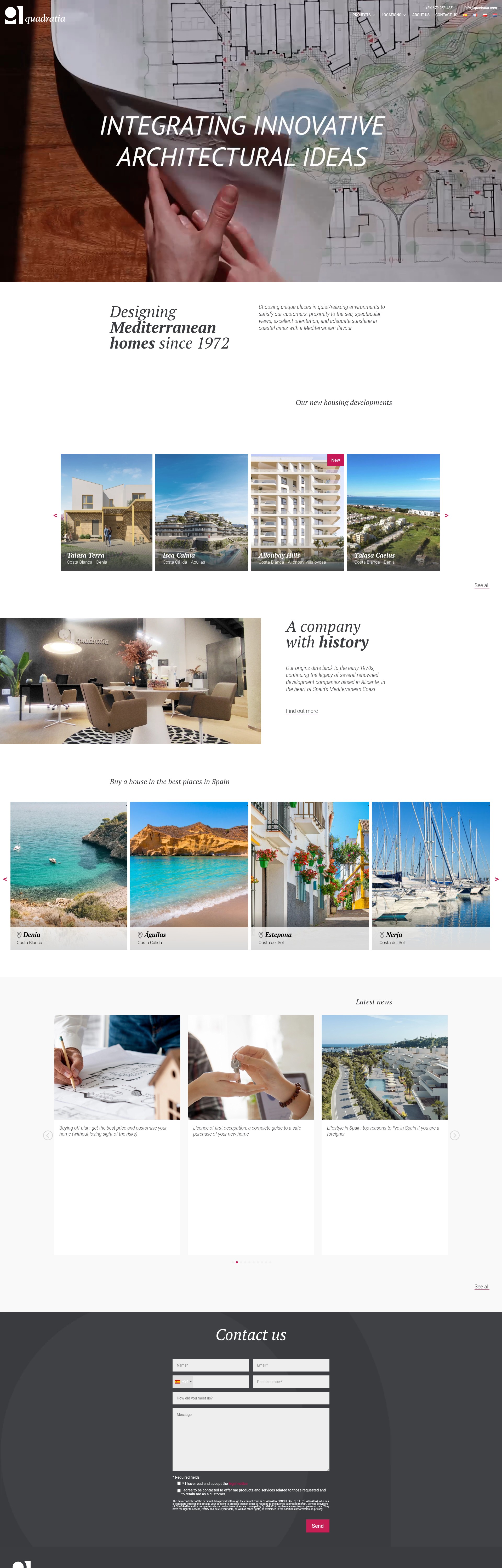 Screenshot of quadratia.com
