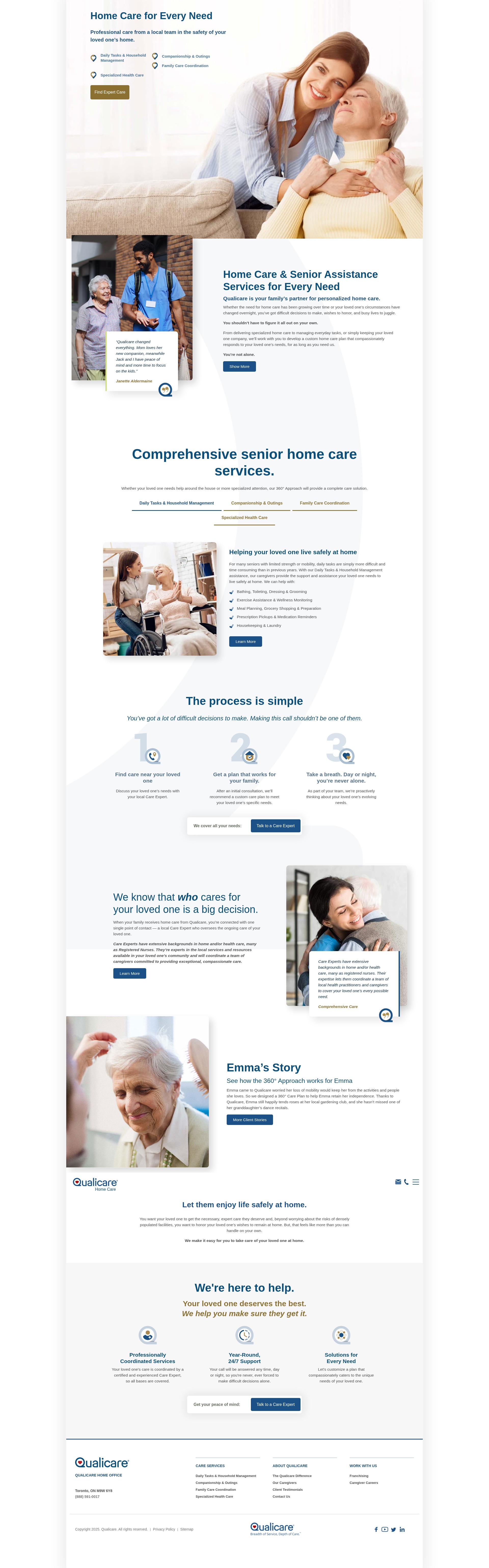 Screenshot of qualicare.com