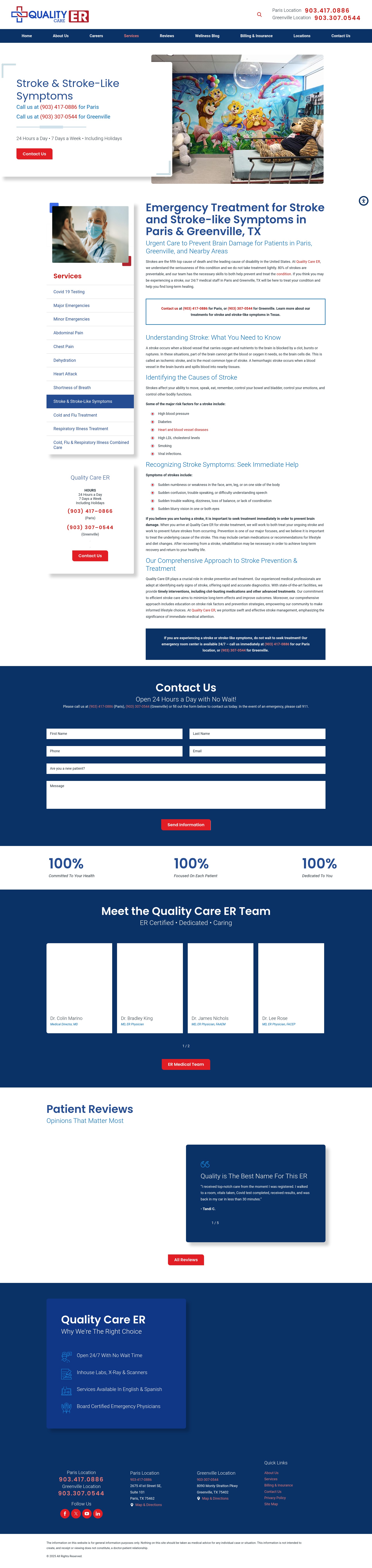 Screenshot of qualitycare-er.com