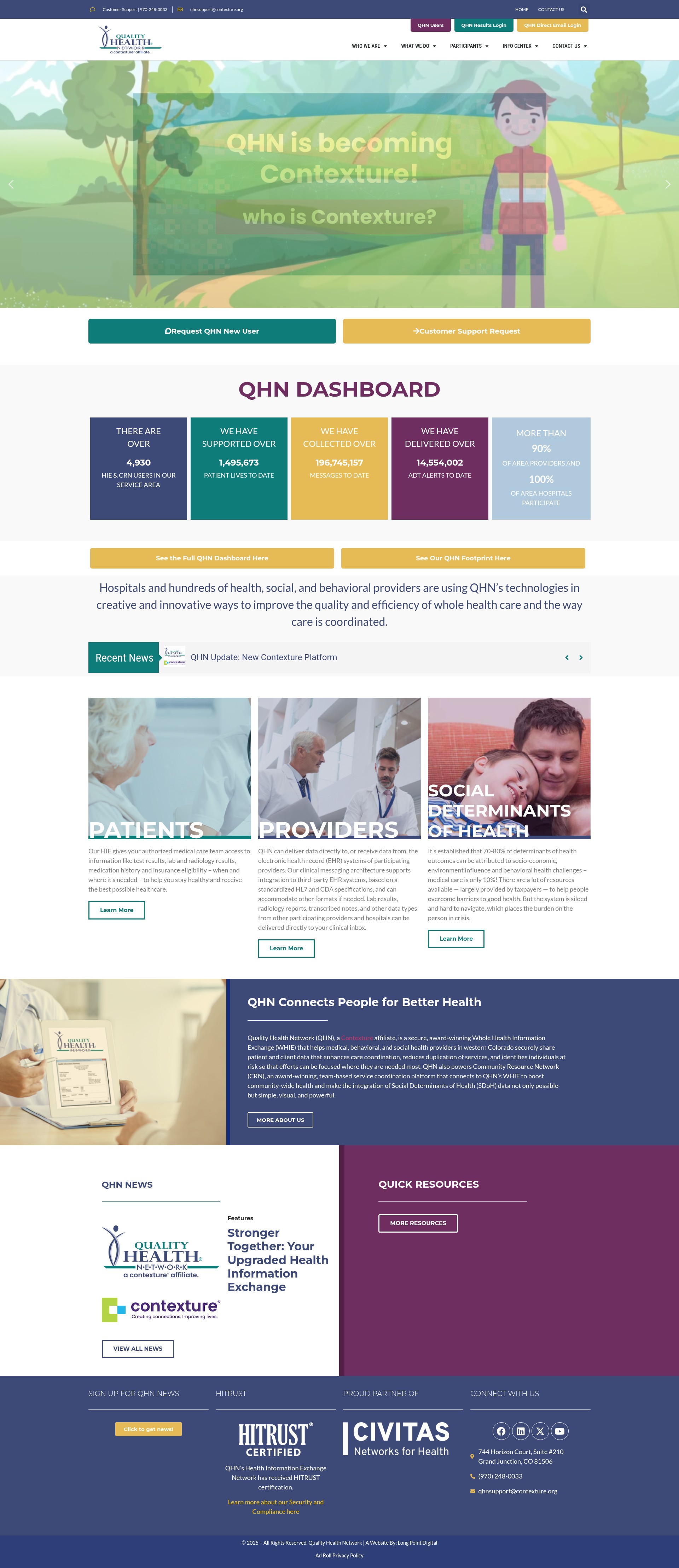 Screenshot of qualityhealthnetwork.org
