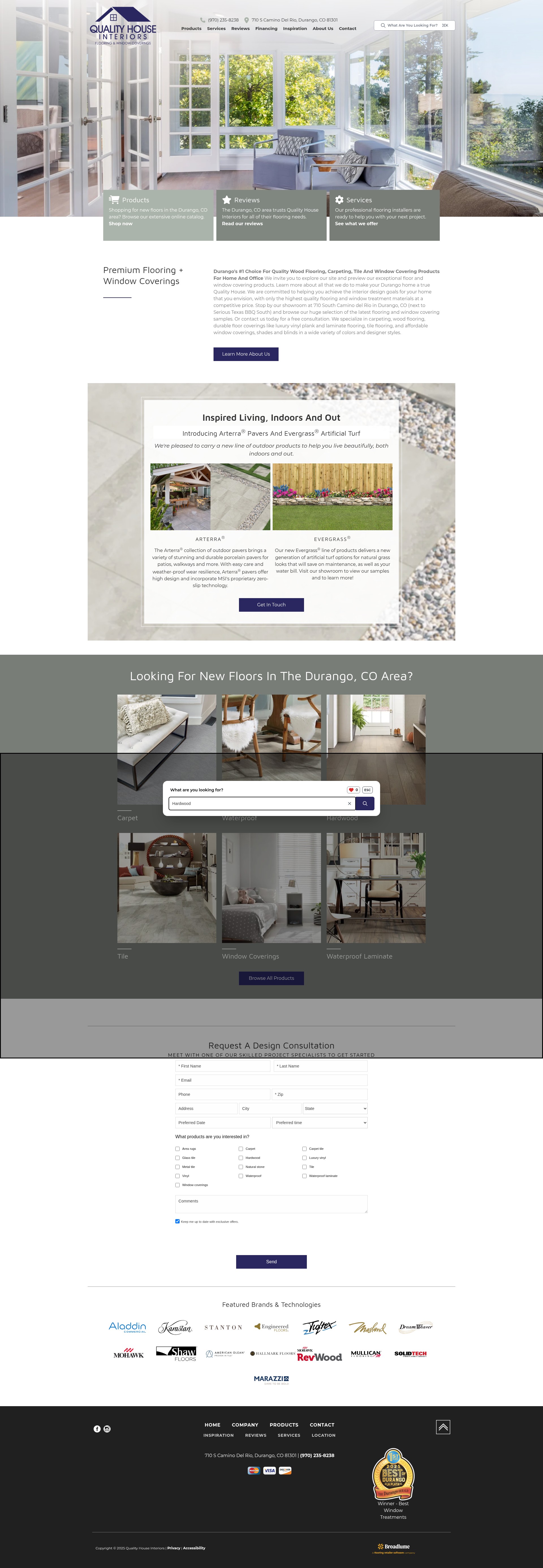 Screenshot of qualityhouseinteriors.com