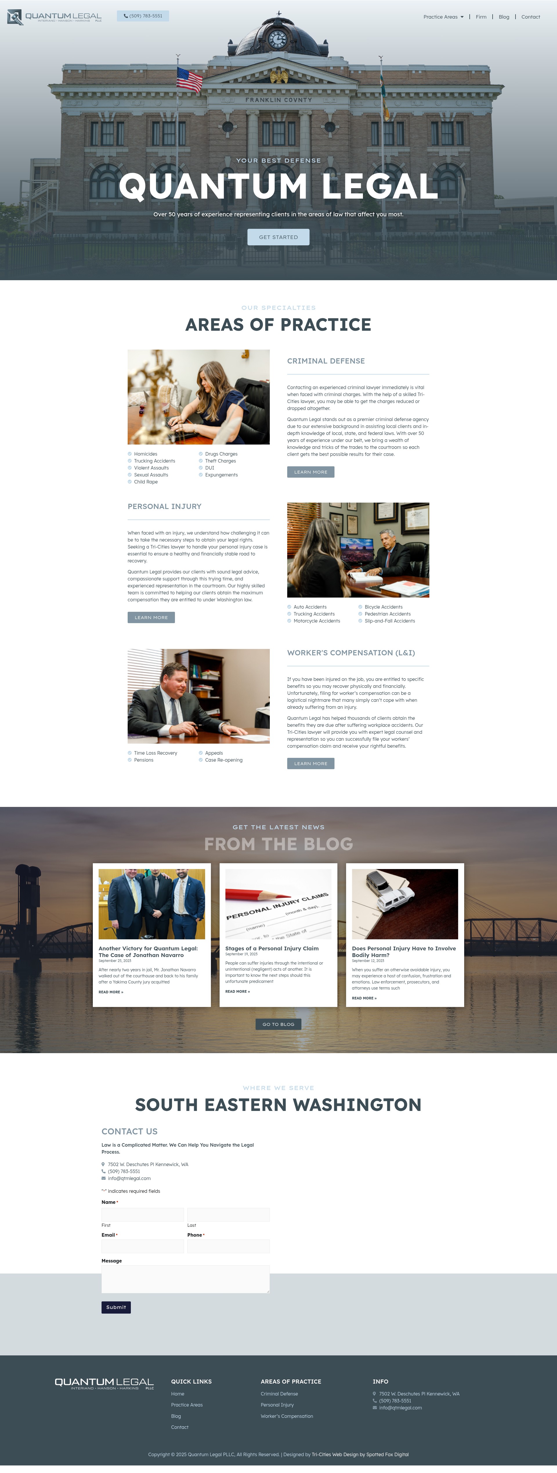 Screenshot of quantumlegal.com