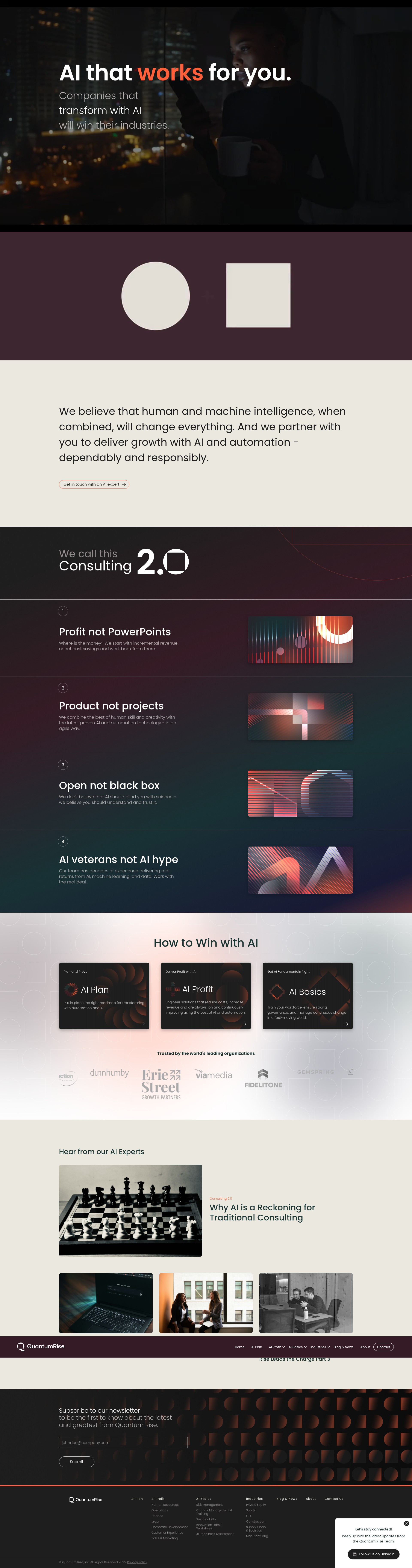 Screenshot of quantumrise.com