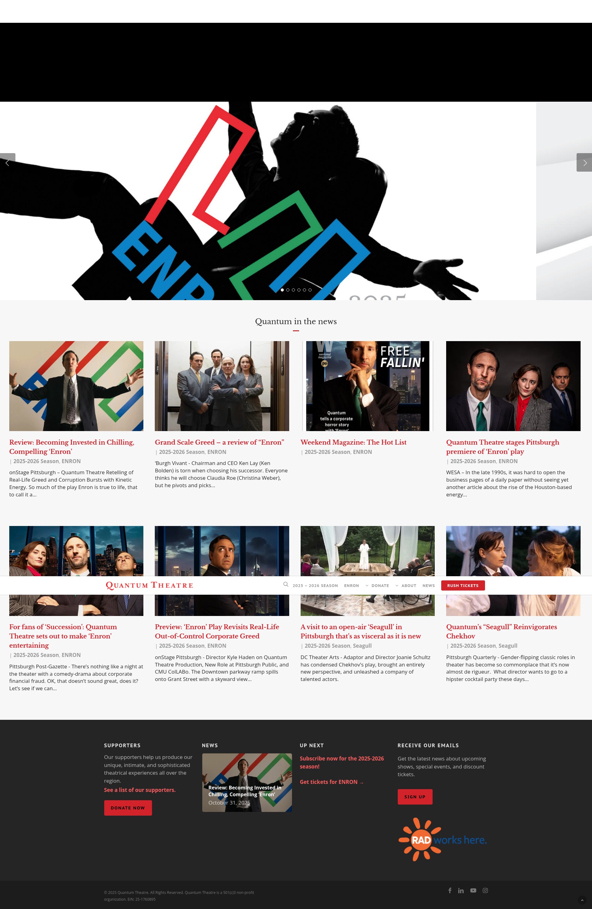 Screenshot of quantumtheatre.com
