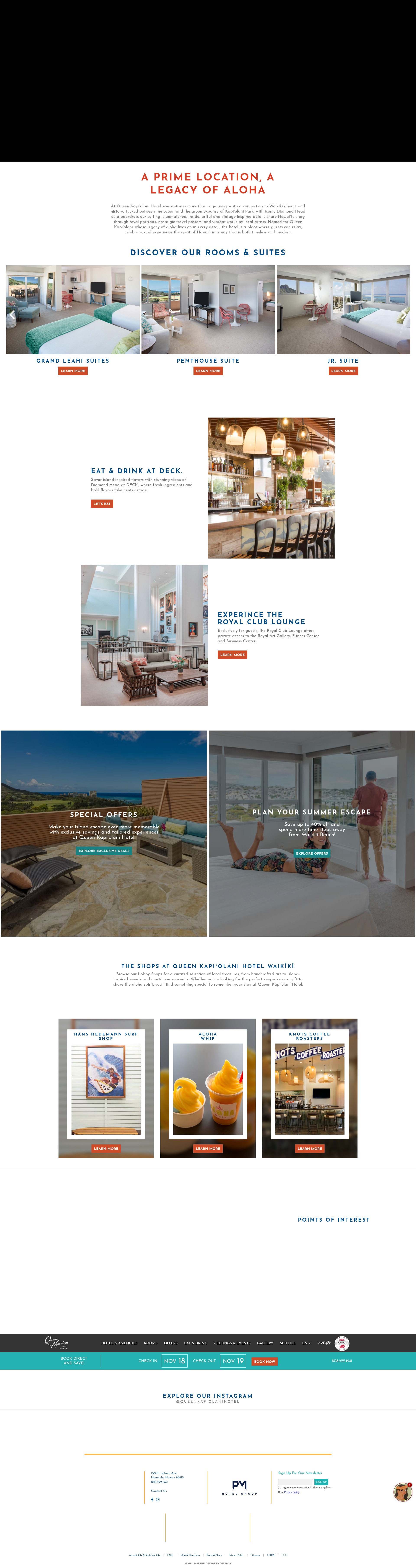 Screenshot of queenkapiolani.com