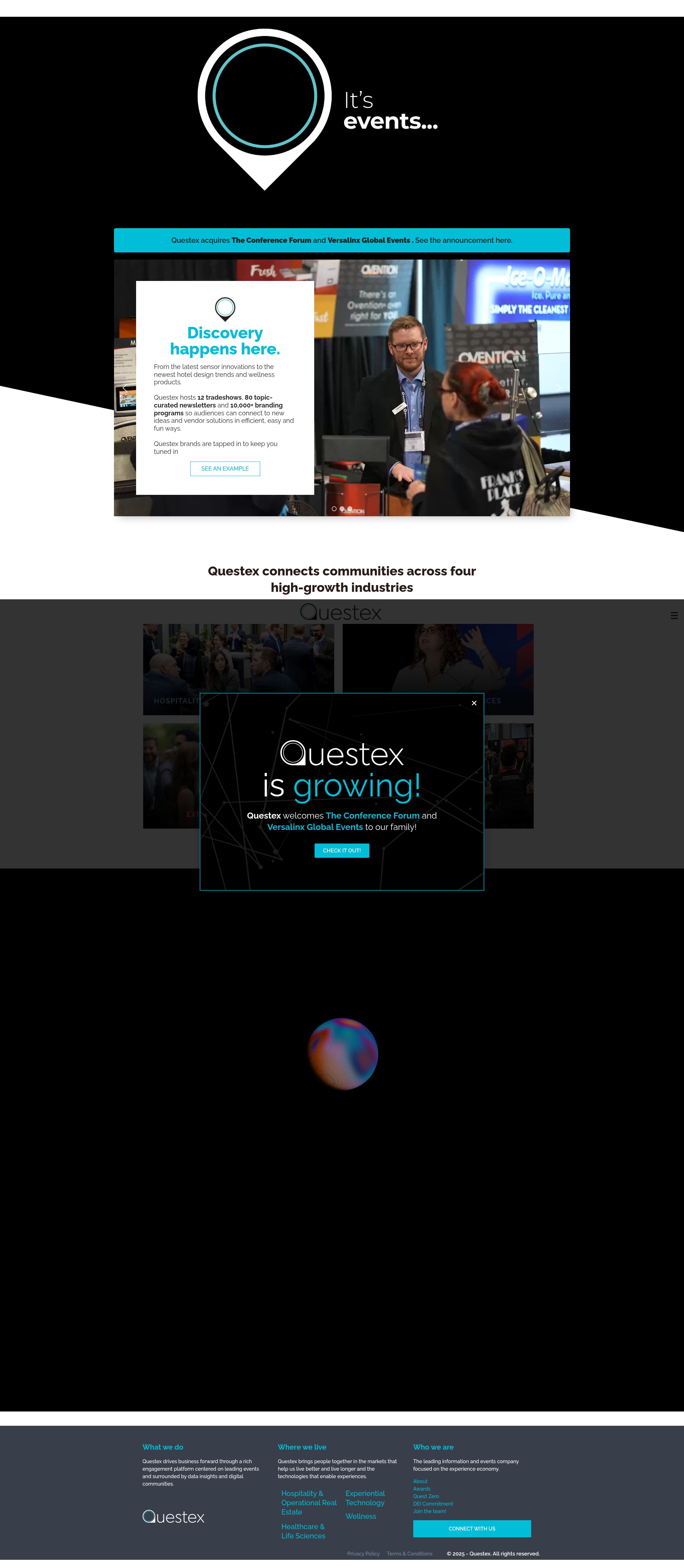 Screenshot of questex.com