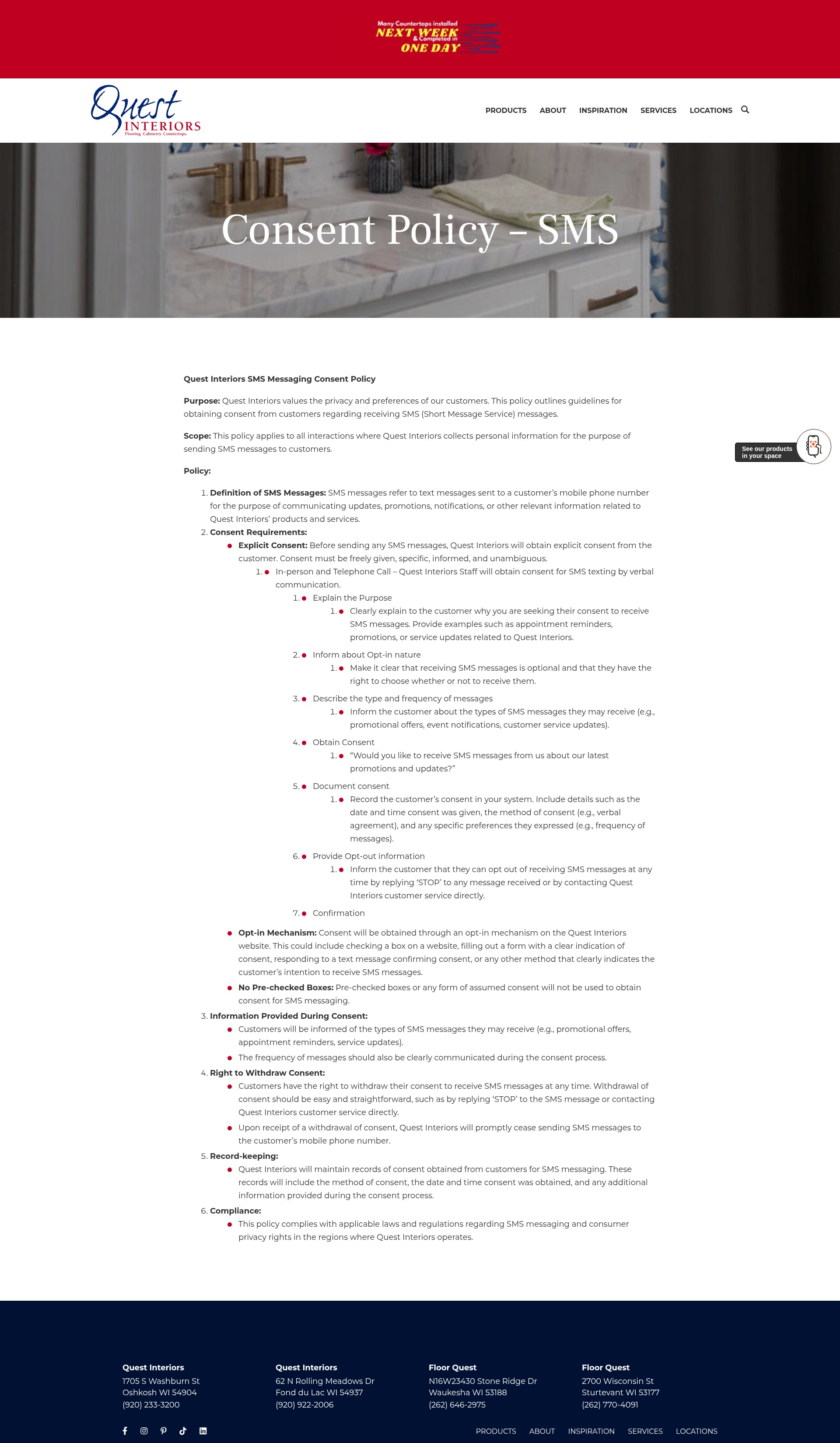 Screenshot of questinteriorsusa.com