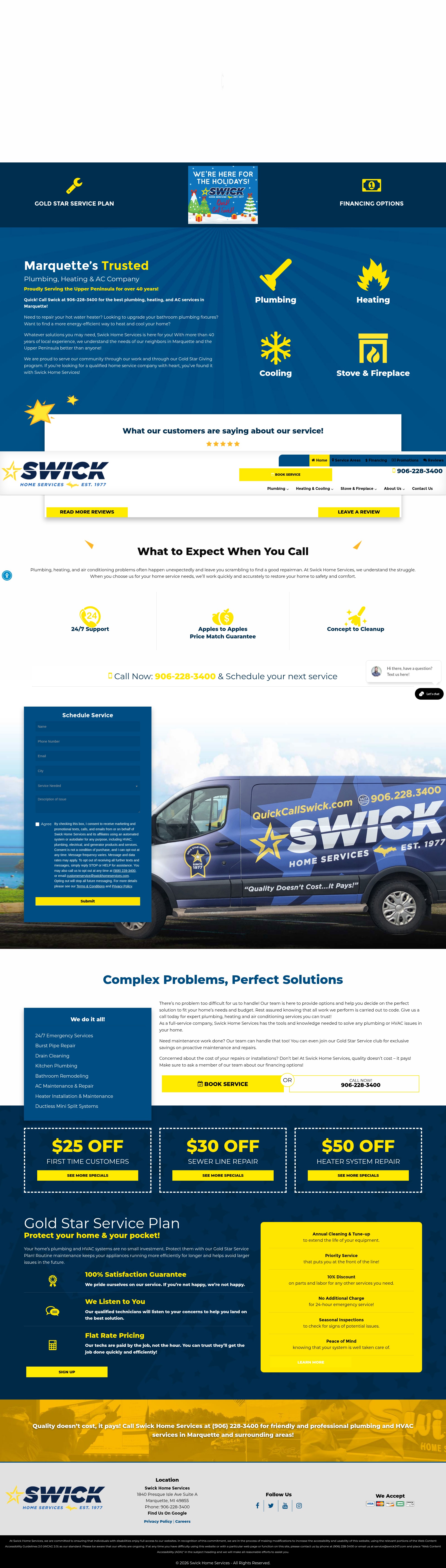 Screenshot of quickcallswick.com