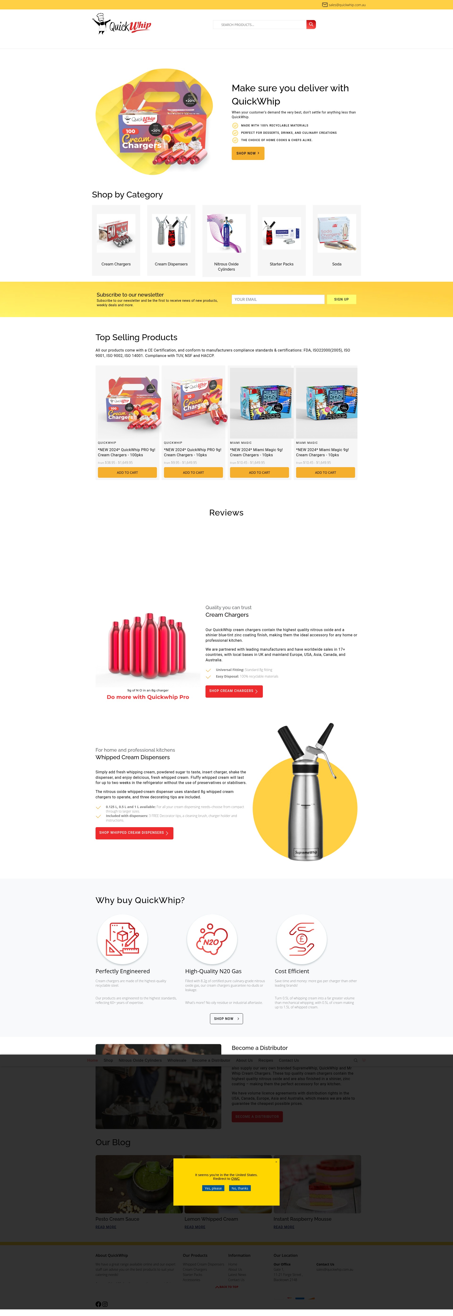 Screenshot of quickwhip.com.au