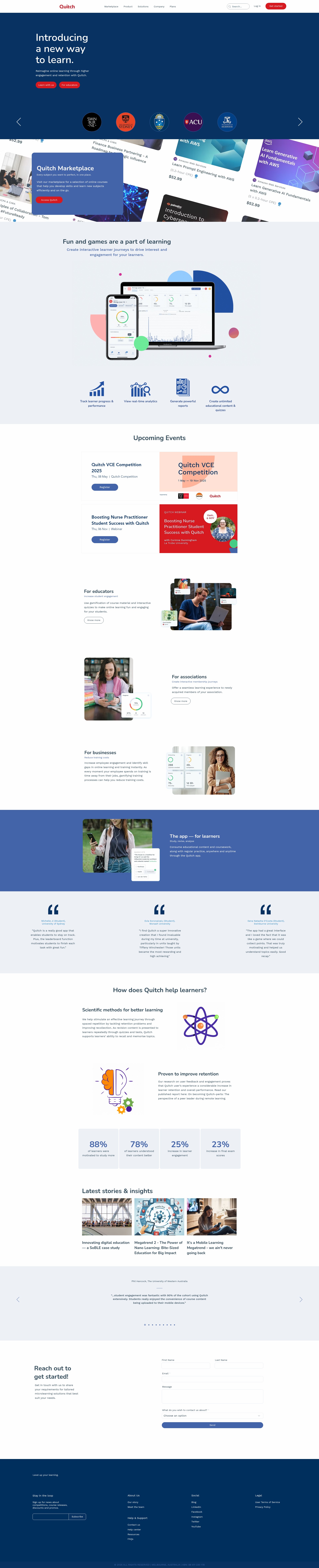 Screenshot of quitch.com