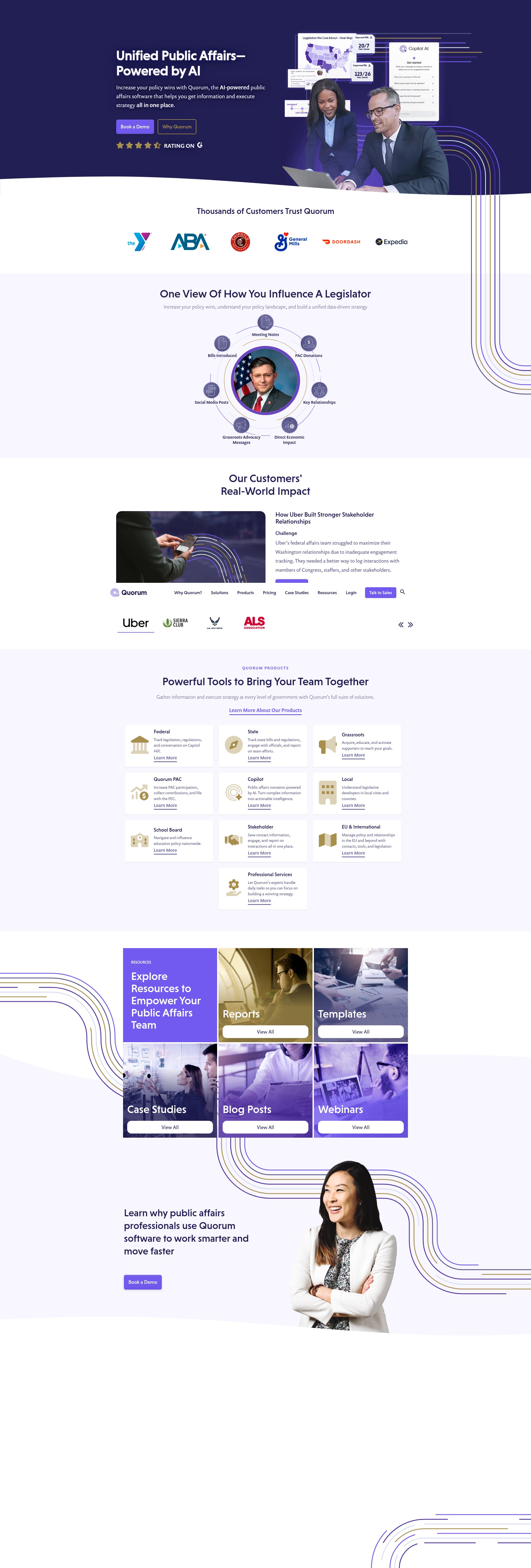 Screenshot of quorum.us