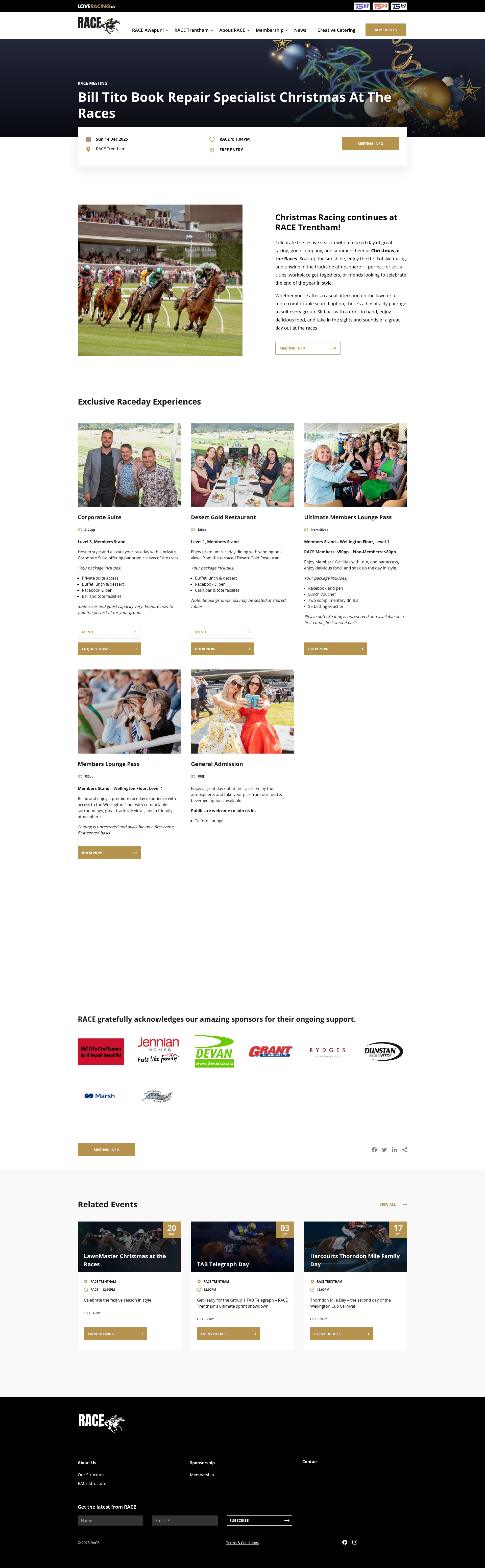 Screenshot of raceinc.co.nz