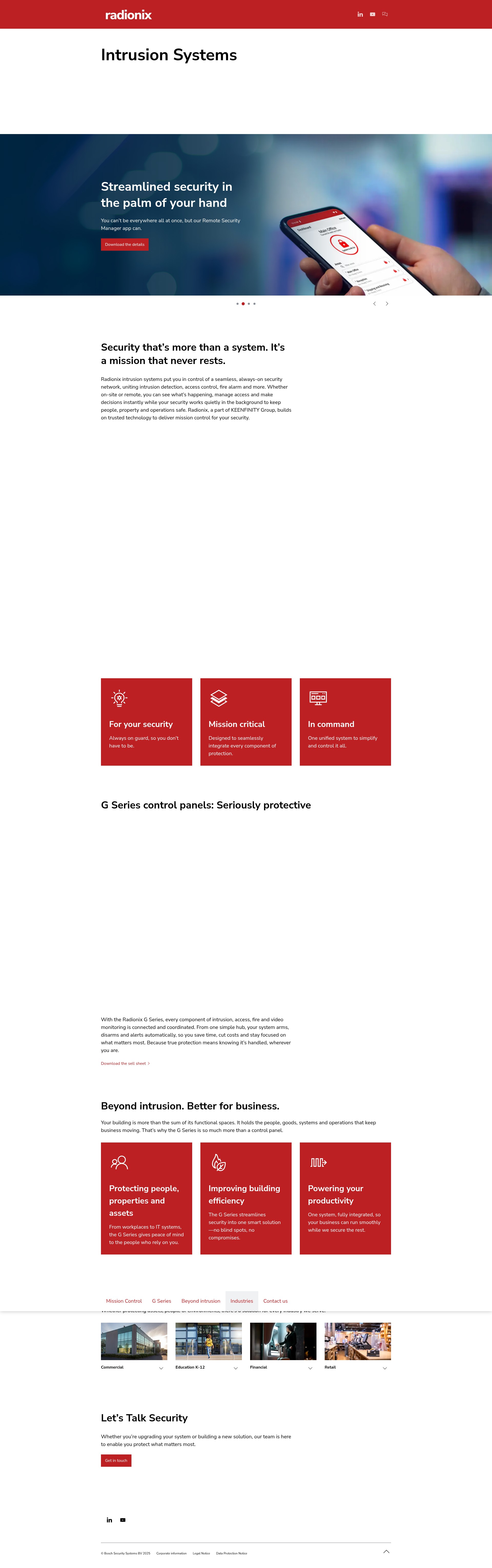 Screenshot of radionix.com