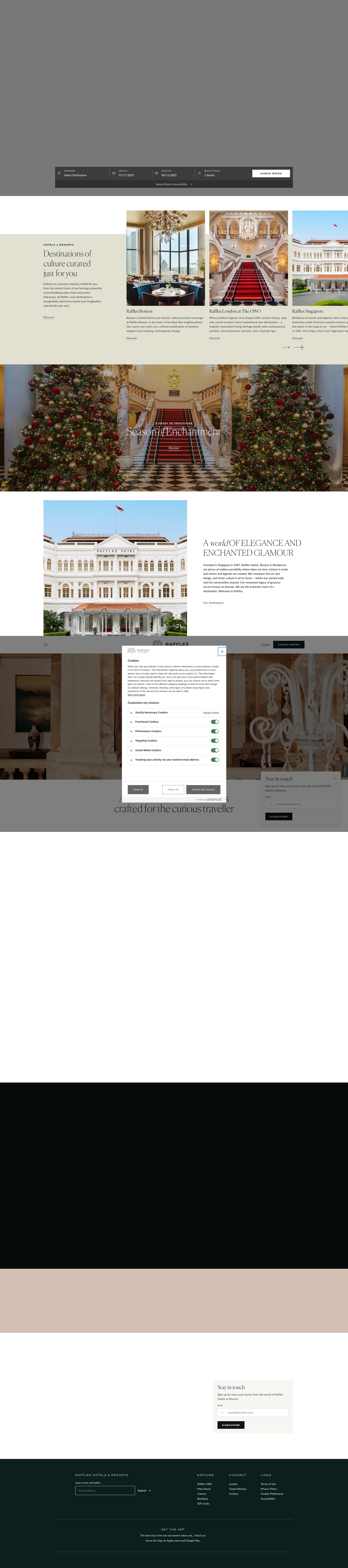 Screenshot of raffles.com