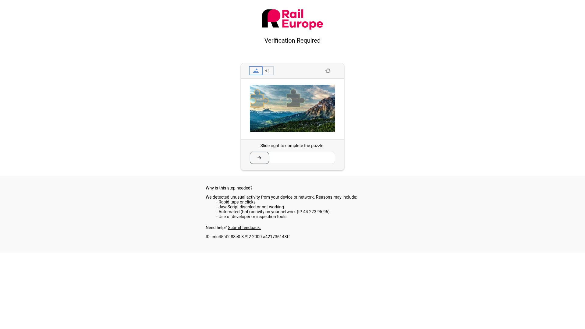 Screenshot of raileurope.com