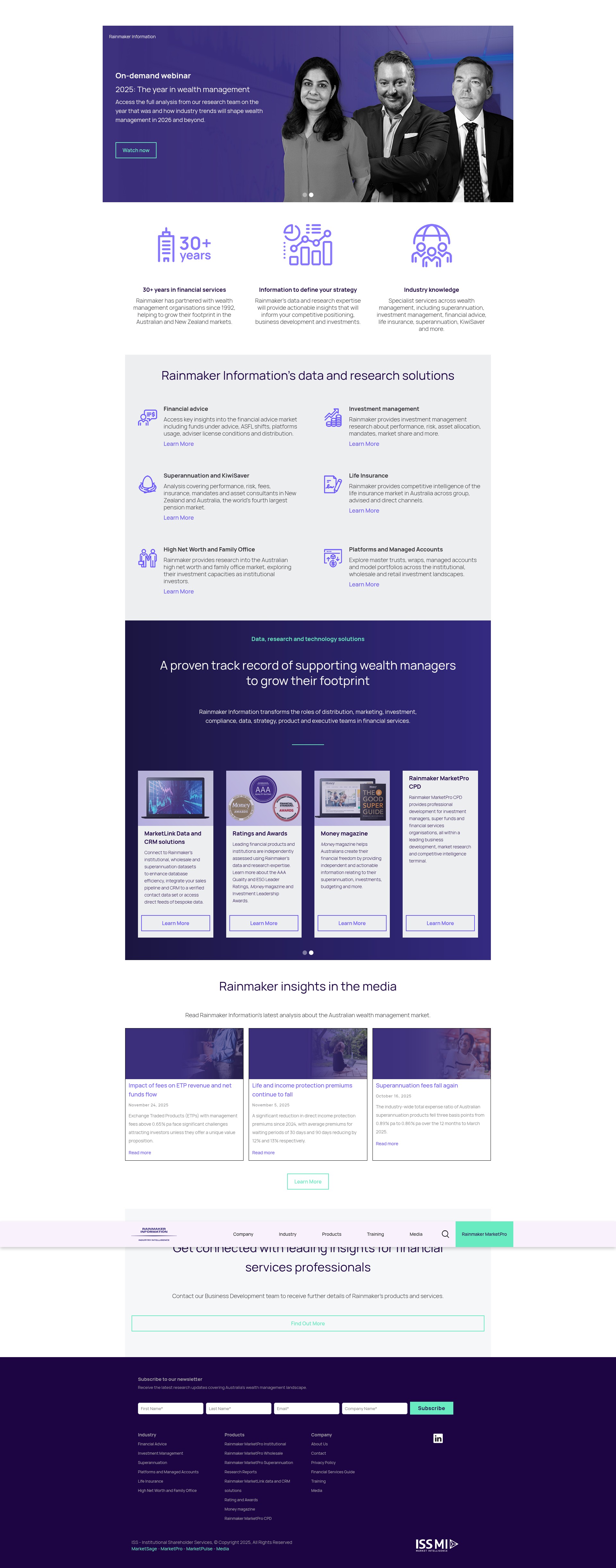 Screenshot of rainmaker.com.au