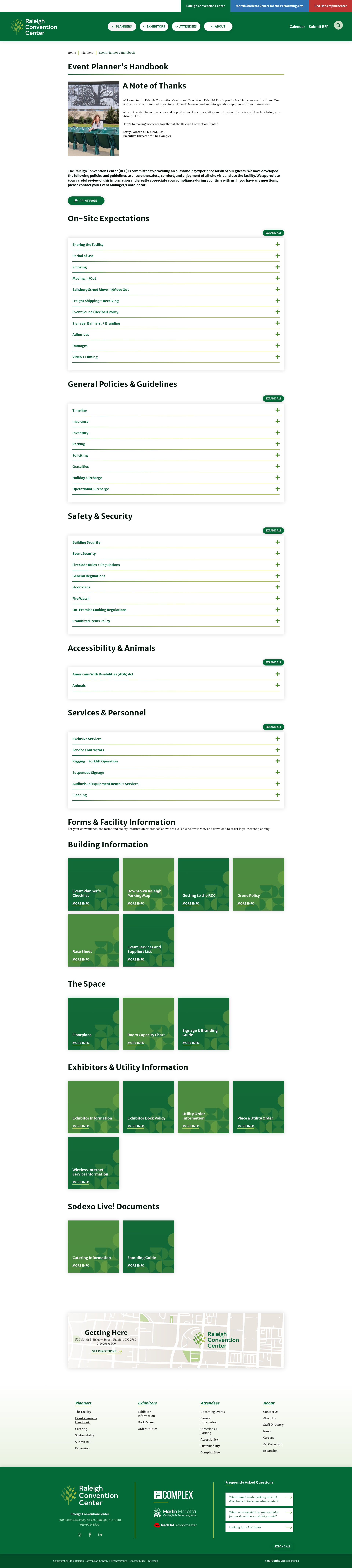 Screenshot of raleighconvention.com