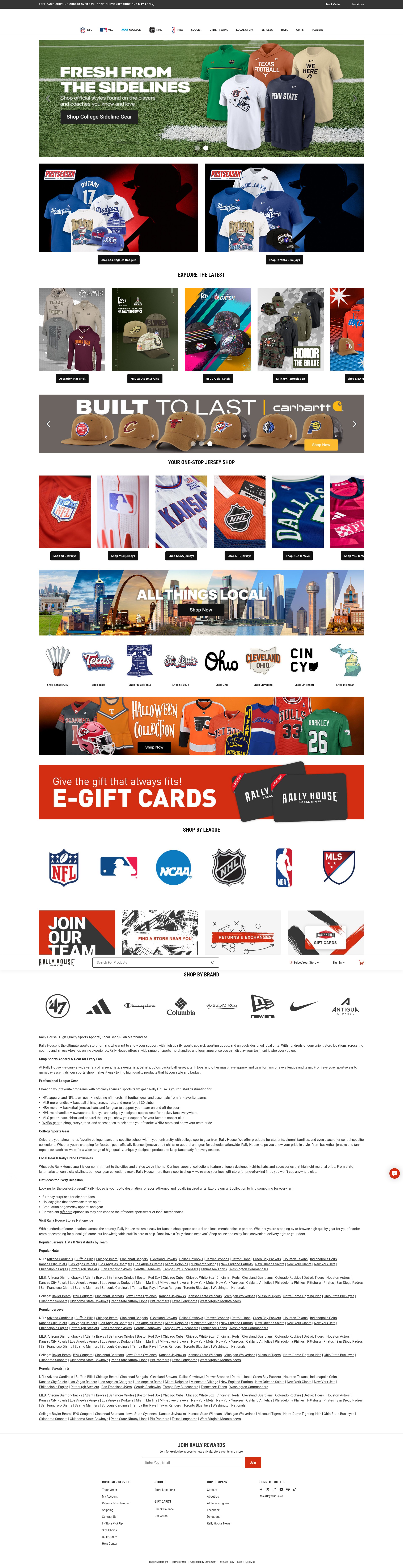 Screenshot of rallyhouse.com