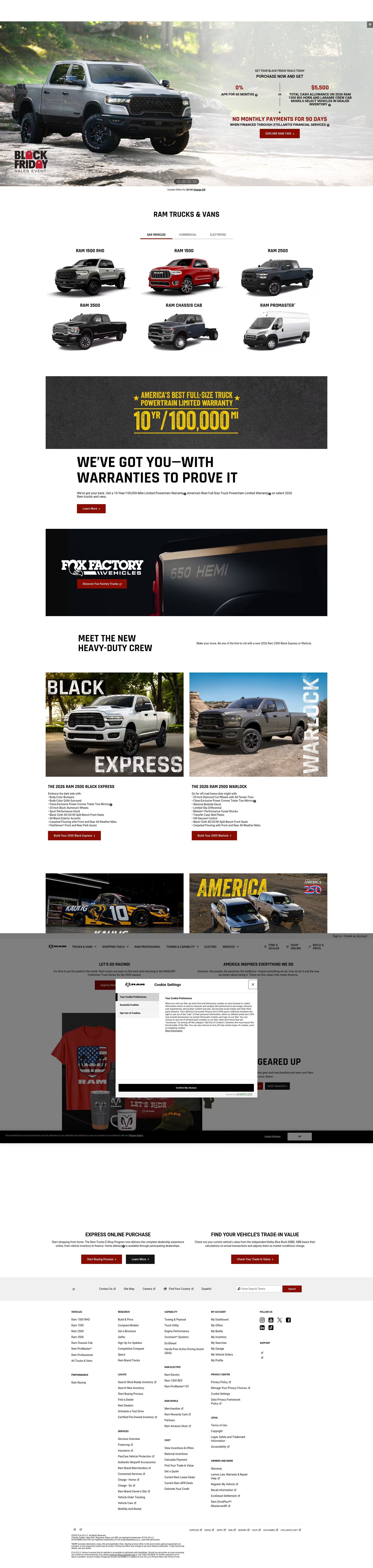 Screenshot of ram.com