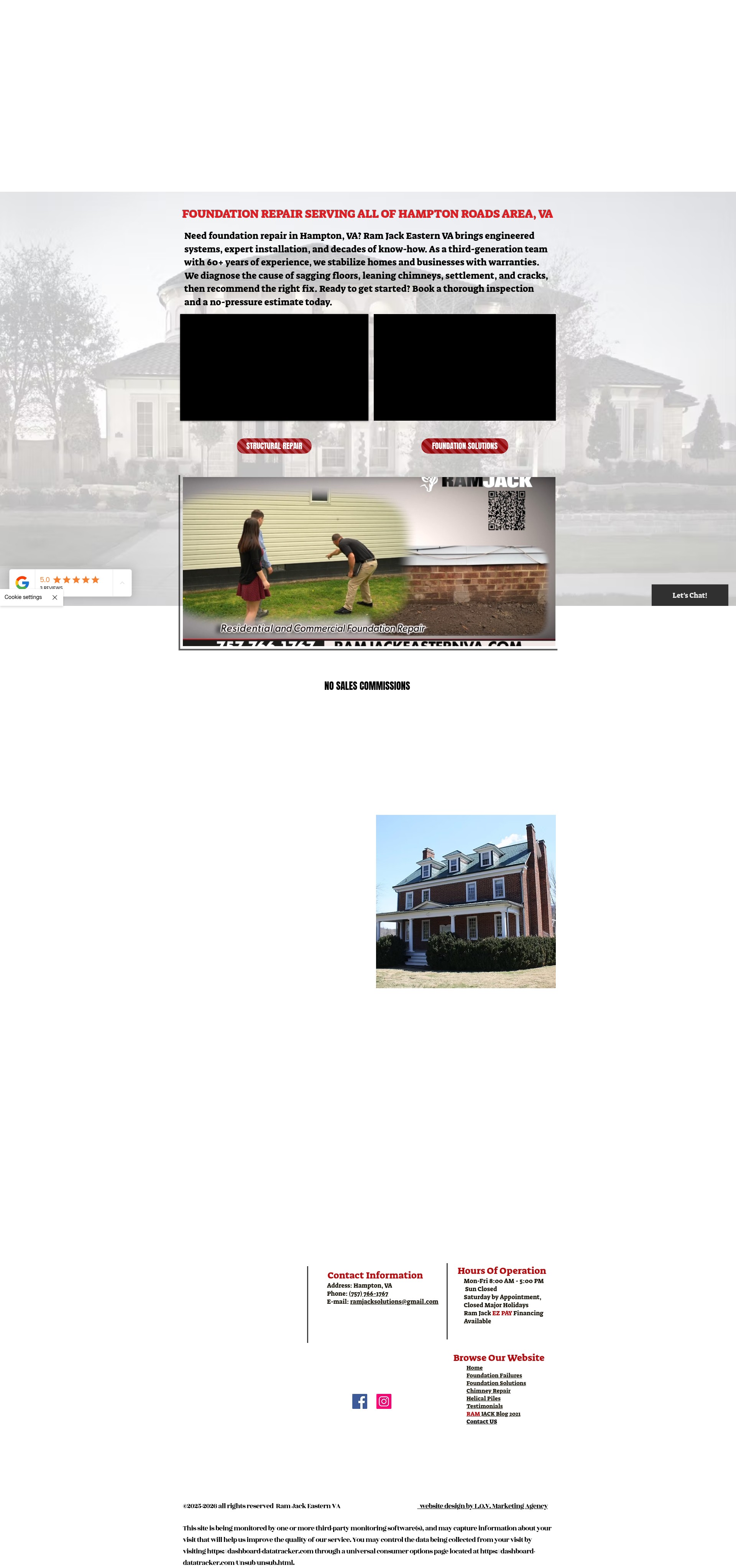 Screenshot of ramjackeasternva.com