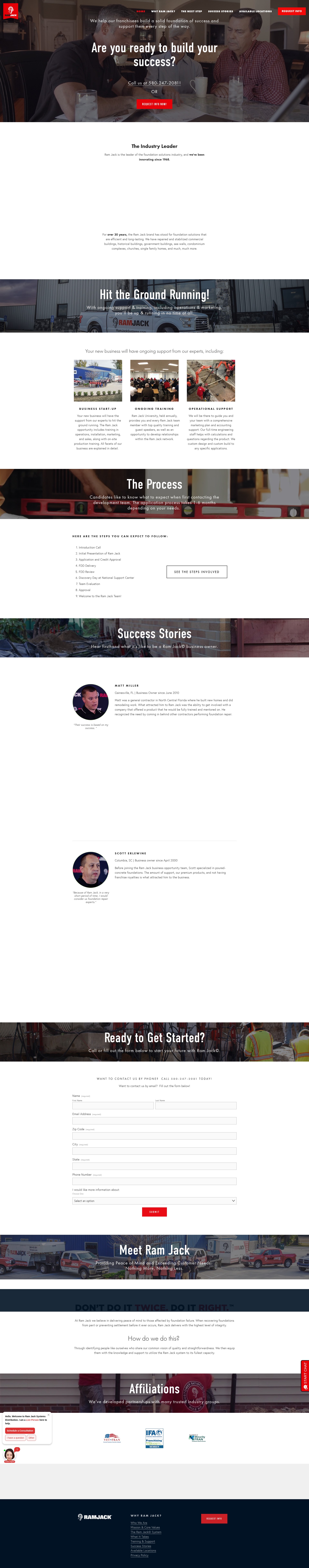 Screenshot of ramjackopportunity.com