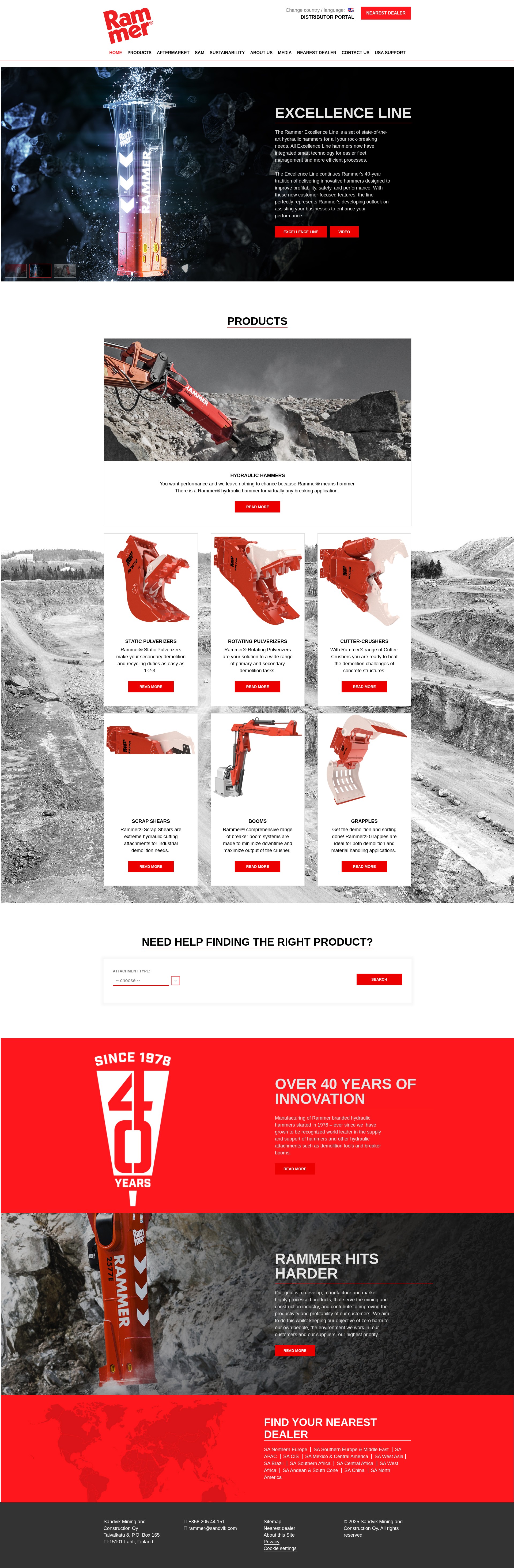 Screenshot of rammer.com