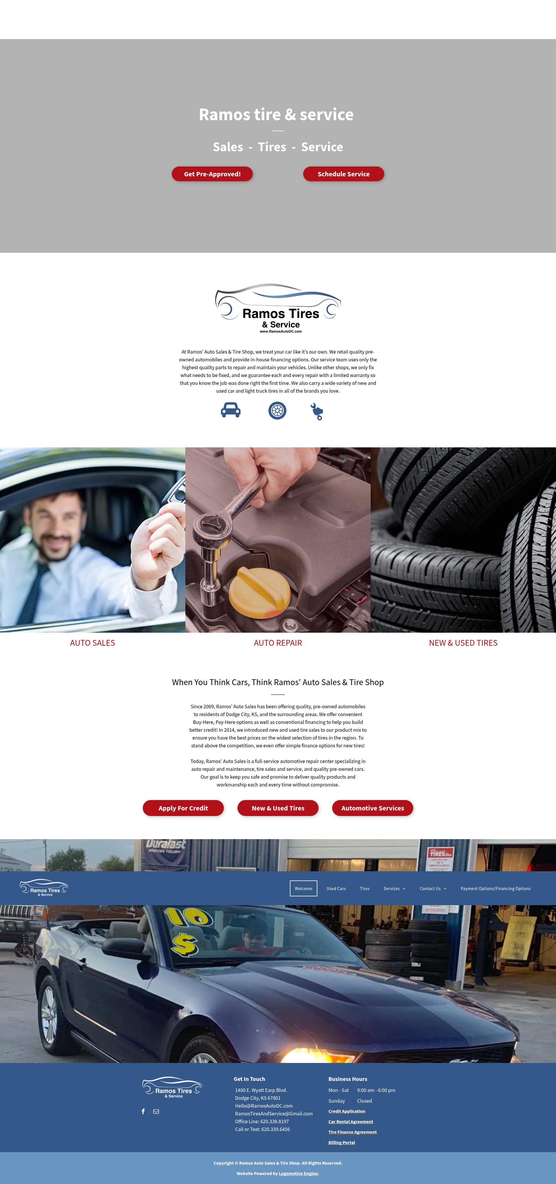 Screenshot of ramosautodc.com