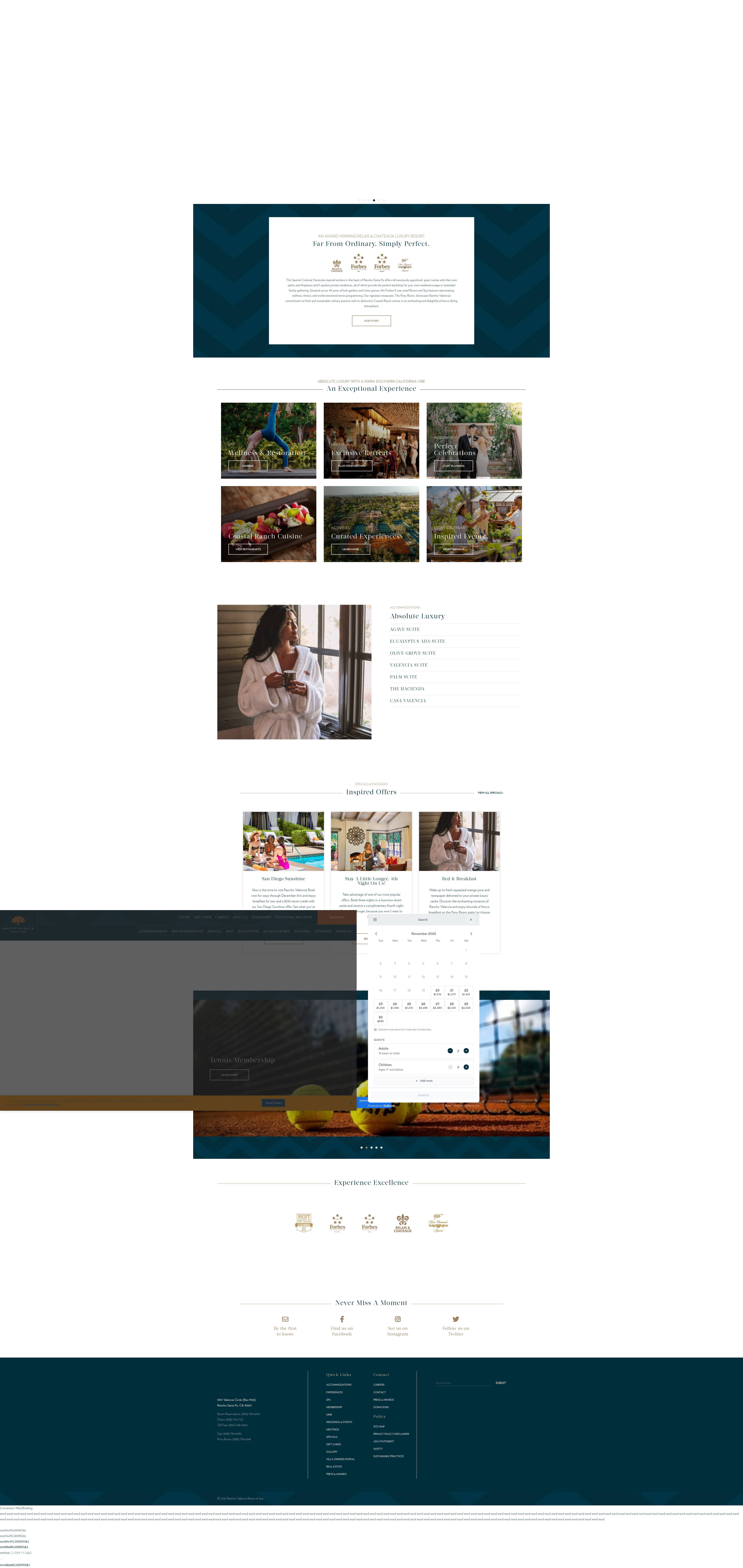 Screenshot of ranchovalencia.com