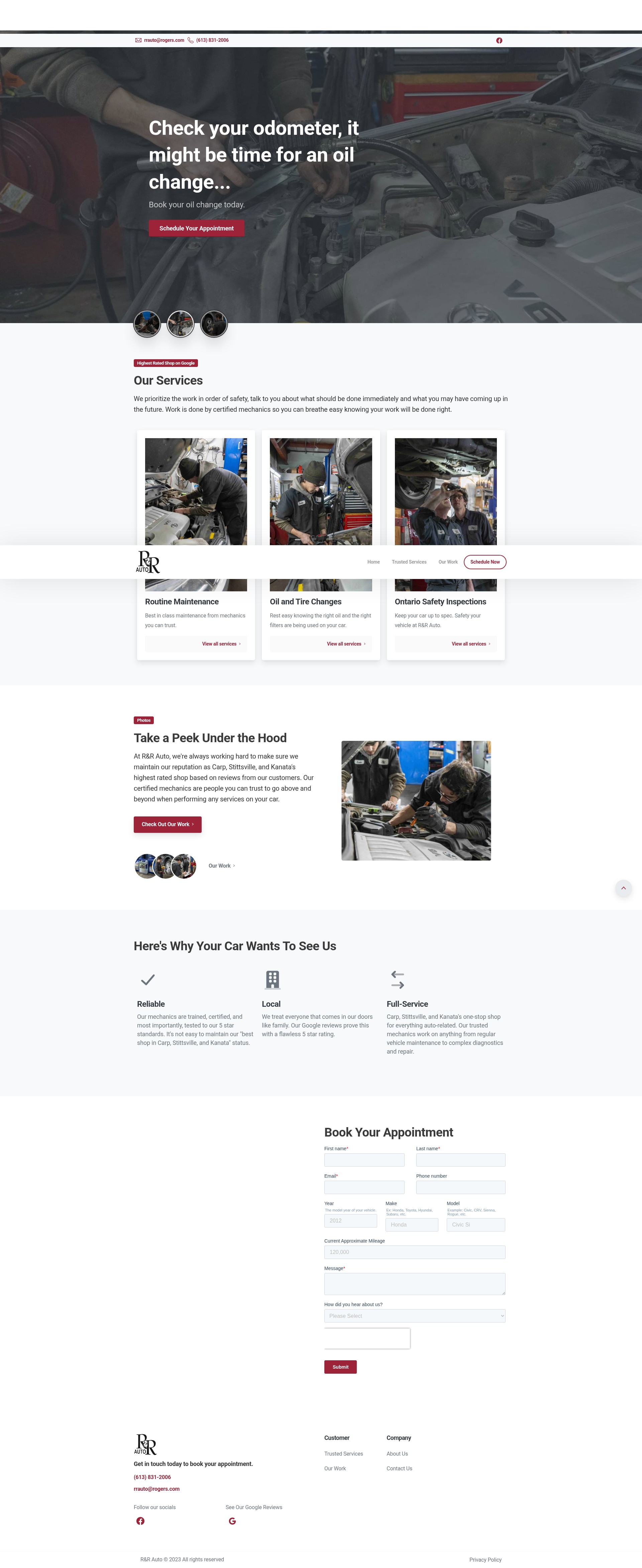 Screenshot of randrauto.ca
