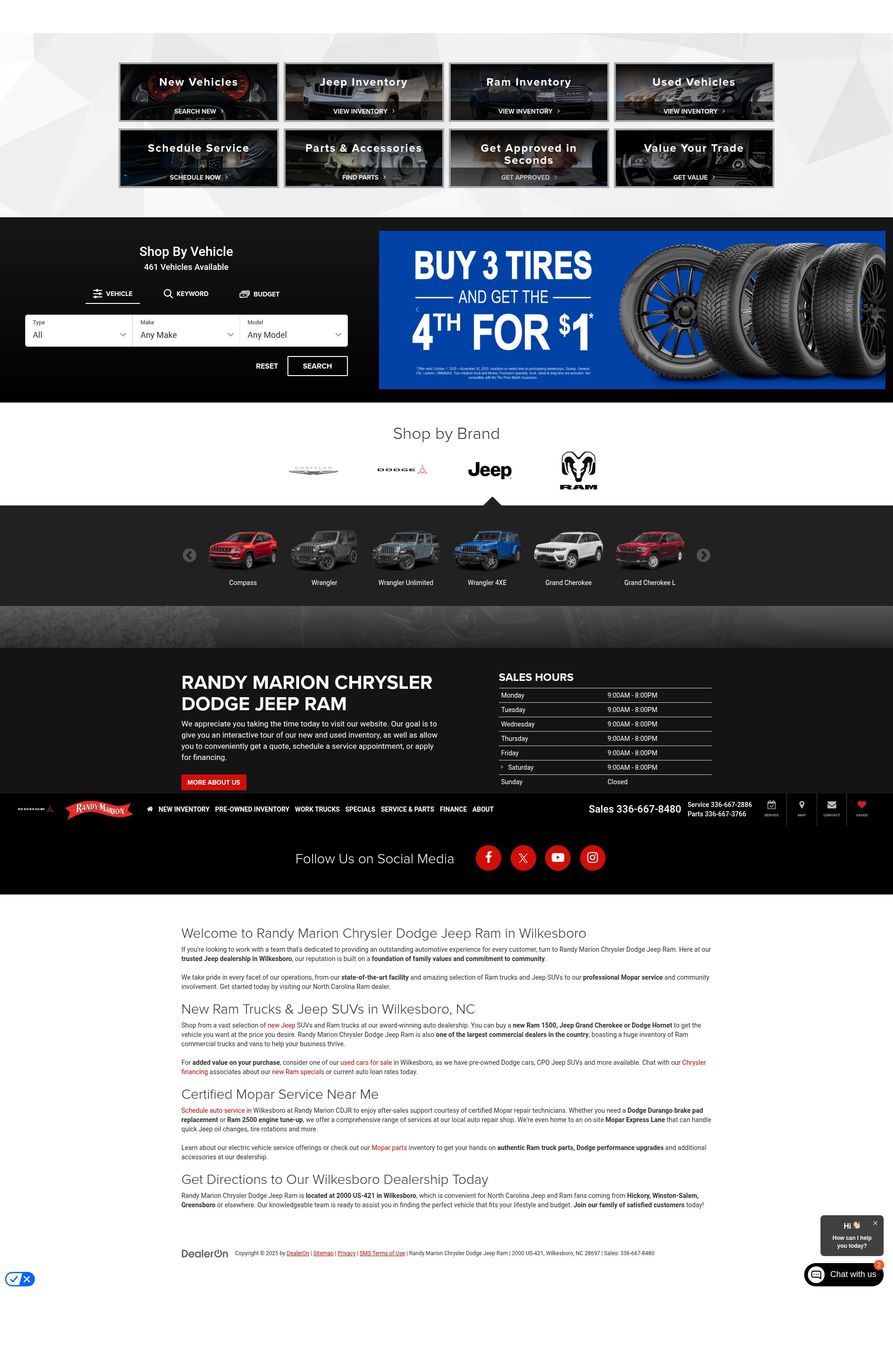 Screenshot of randymarionjeepram.com